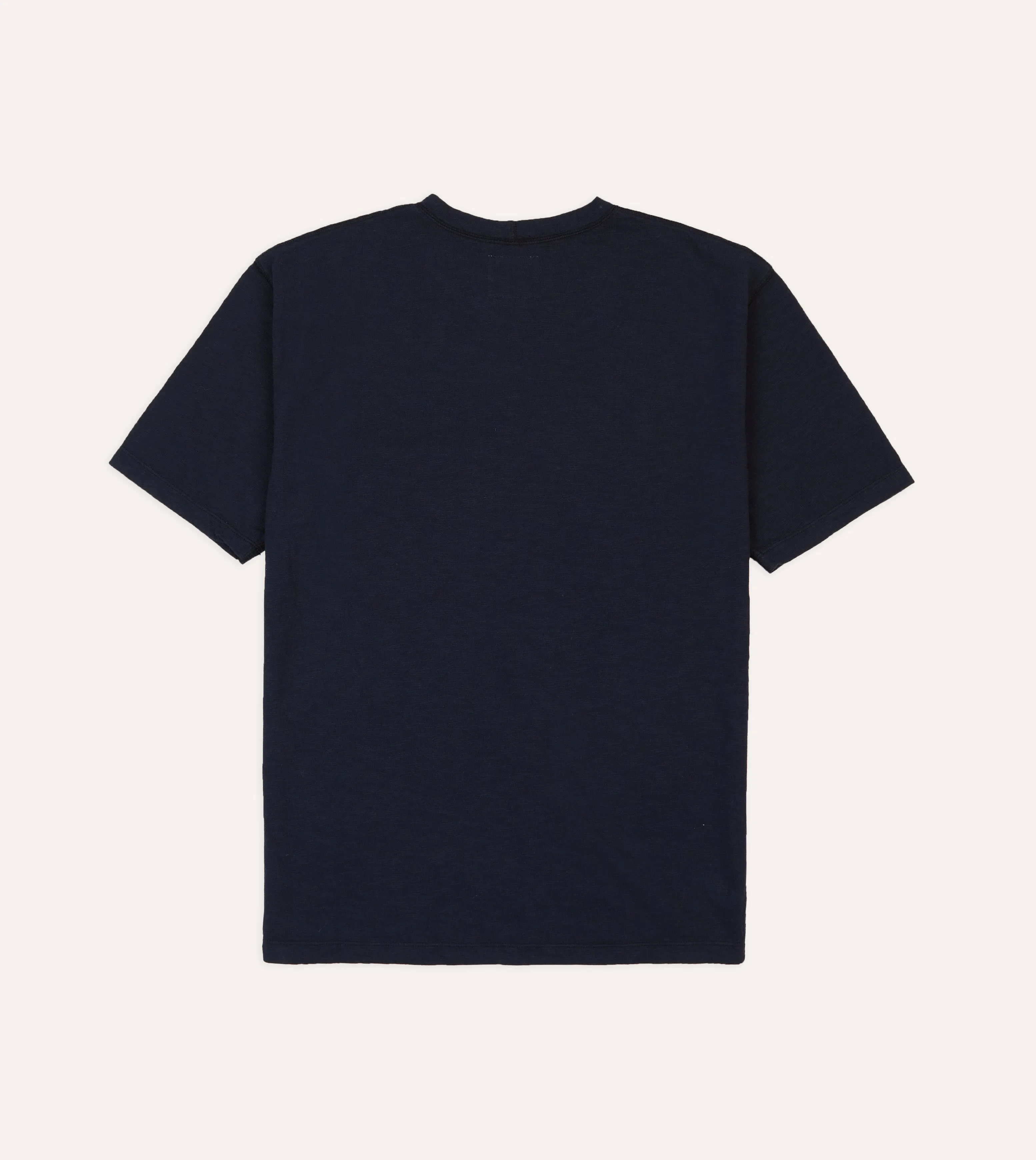 Navy Flam?? Cotton Crew Neck Hiking T-Shirt Fashion-Ready Sport Fit