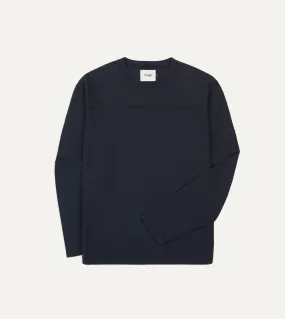 SoftTouchFinish Weekend Style Navy Panelled Cotton Training T-Shirt