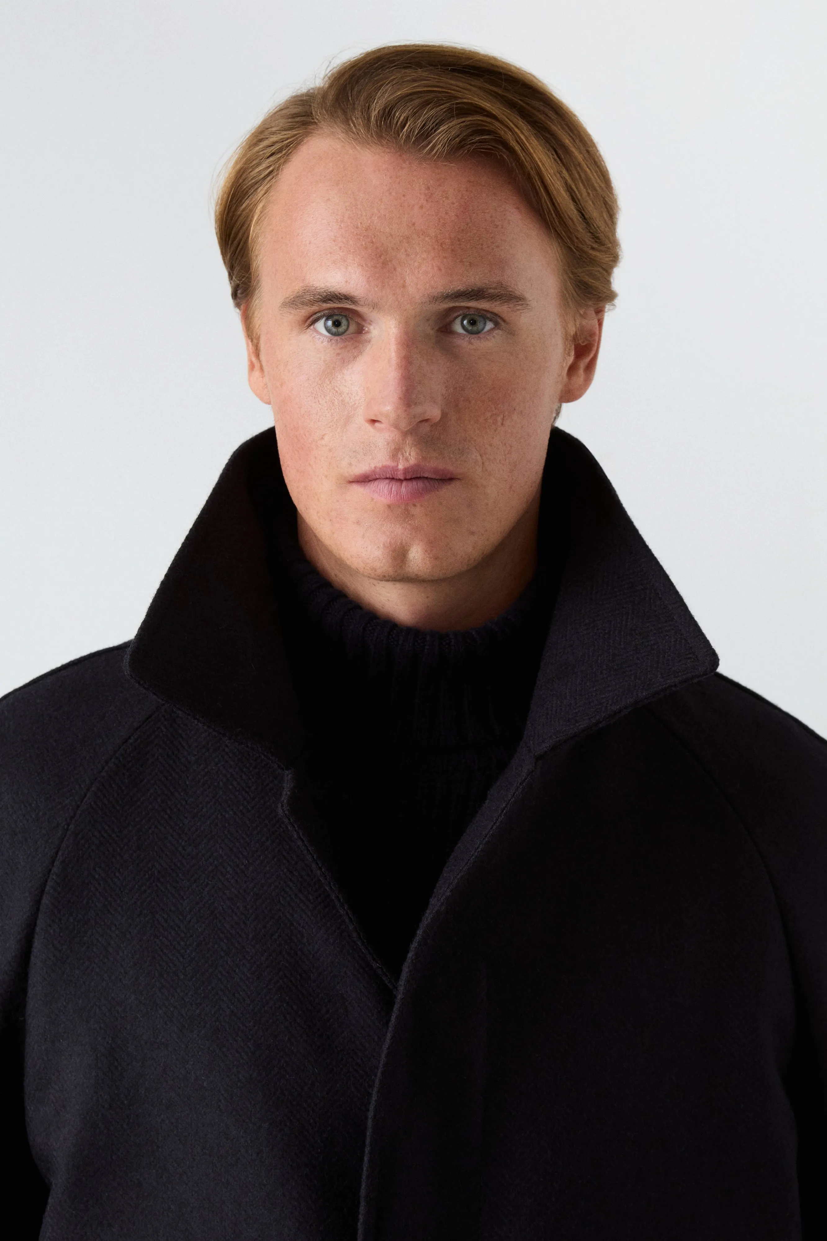 Casual Classic Nelson Tweed Raglan Coat - Navy