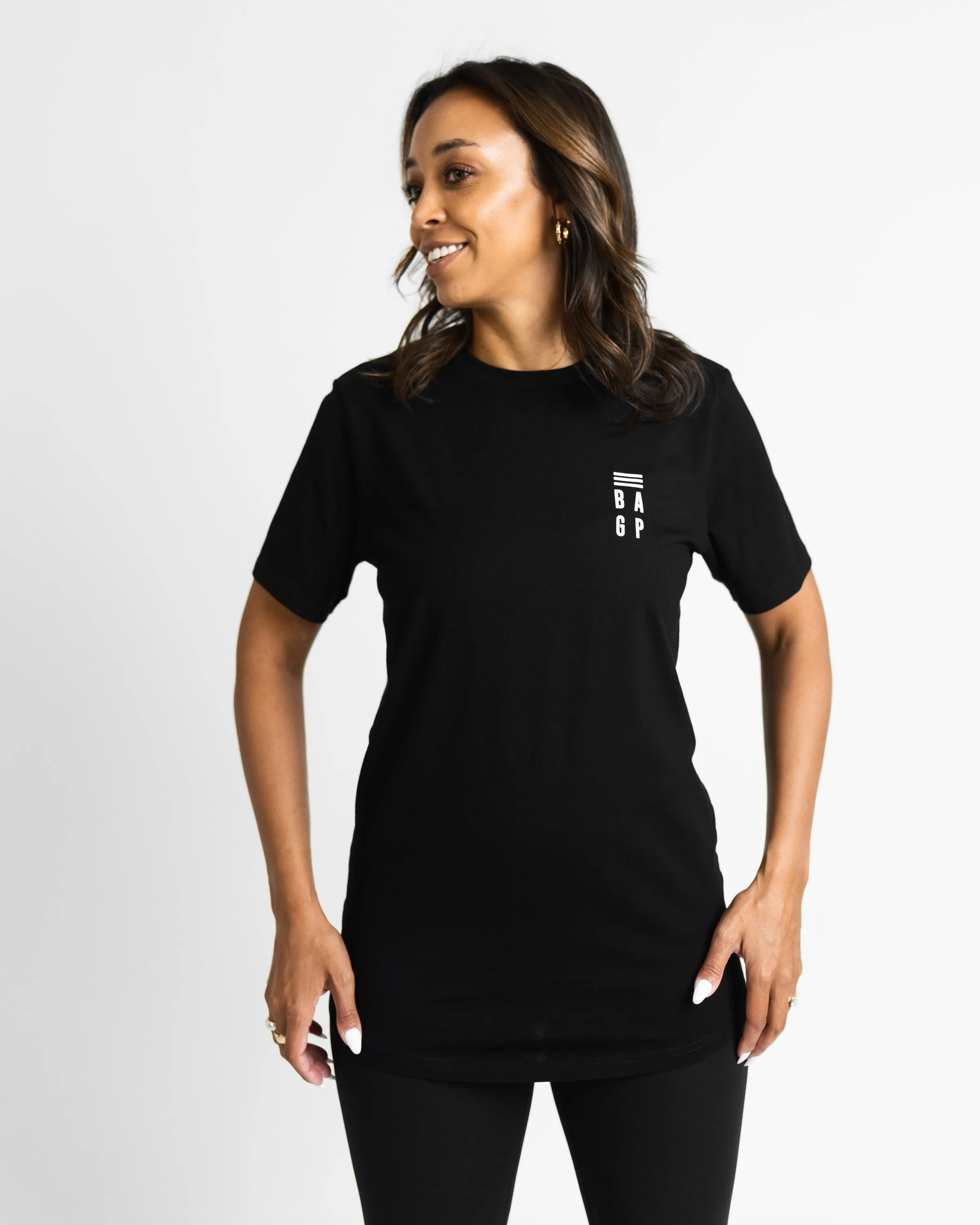 Signature Heavyweight Scallop T-Shirt - Black NonToxicCoating Easy to Wear