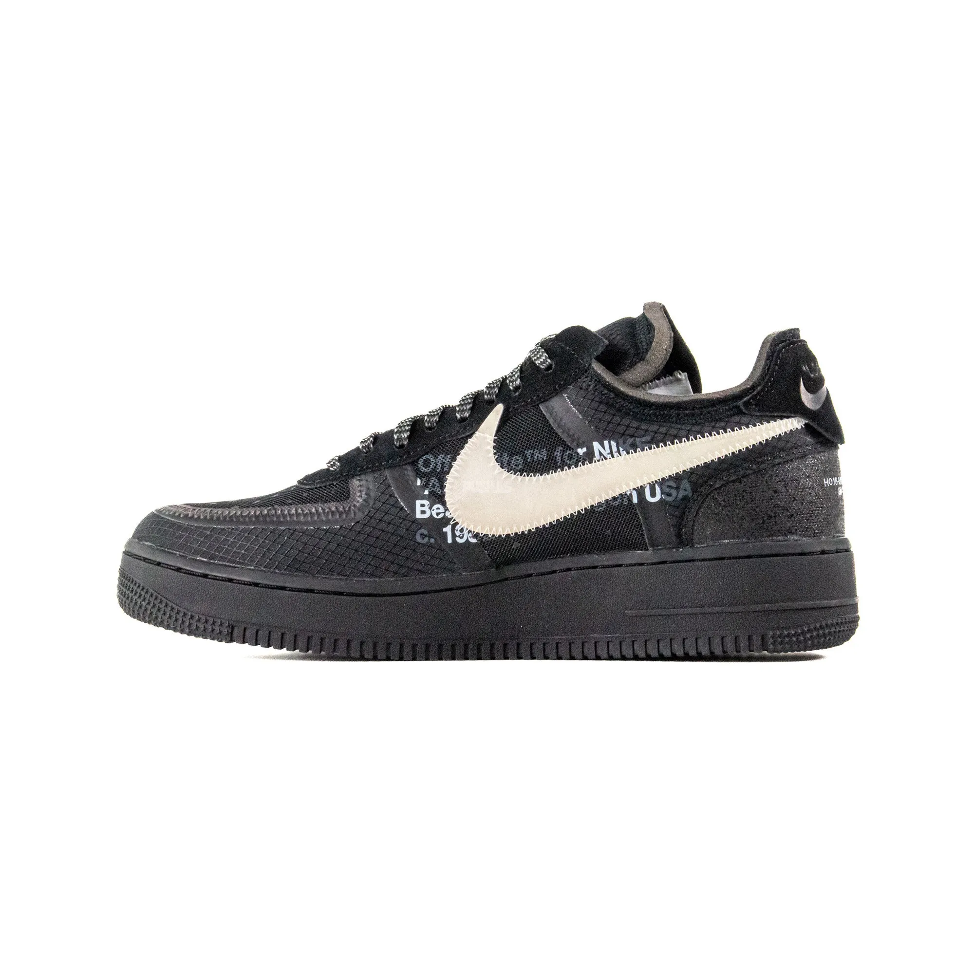 Nike Air Force 1 Low 'Off-White Black White' (2018) Comfortable Lace