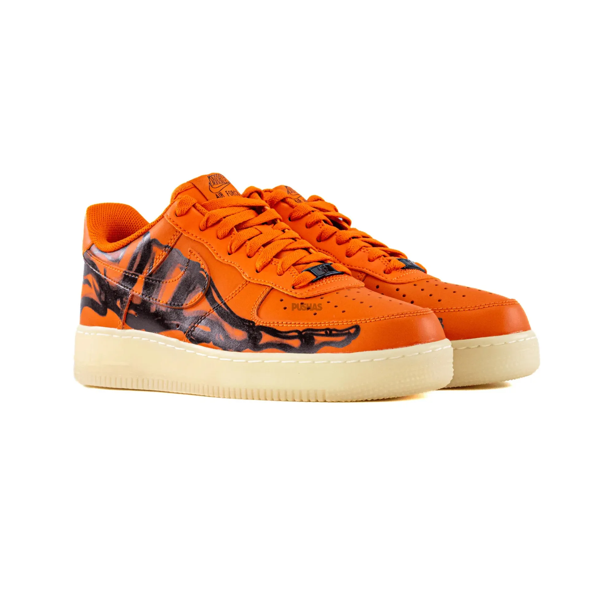Nike Air Force 1 Low 'Orange Skeleton Halloween' (2020) Enhanced Fit