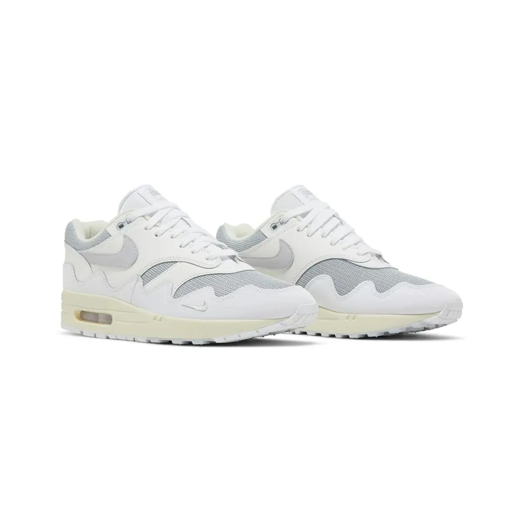 Chill Walks Footbed Contouring Nike Air Max 1 Patta Waves x Pure Platinum White' (2022)