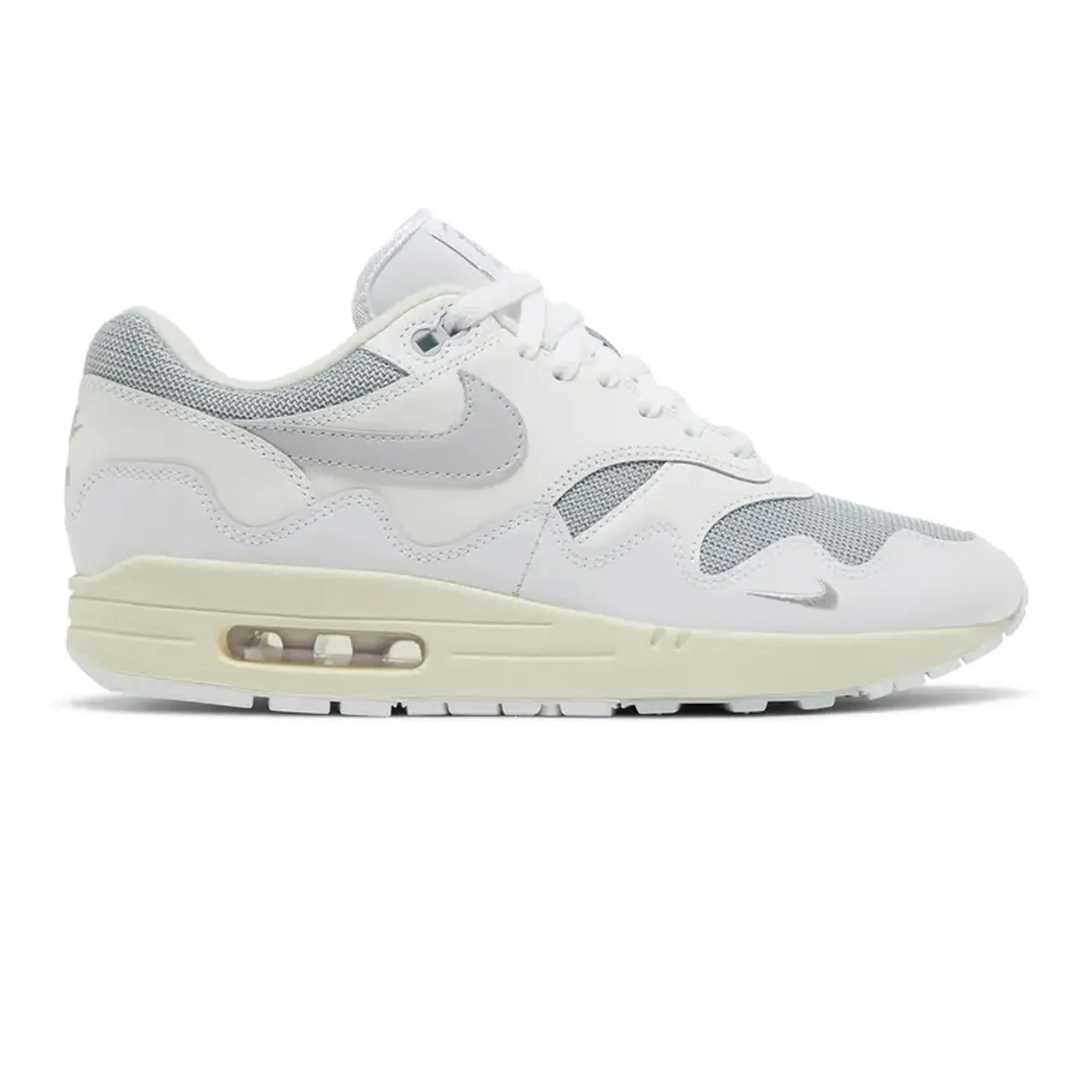 Easy Sport Walking Focus Nike Air Max 1 Patta Waves x Pure Platinum White' (2022)