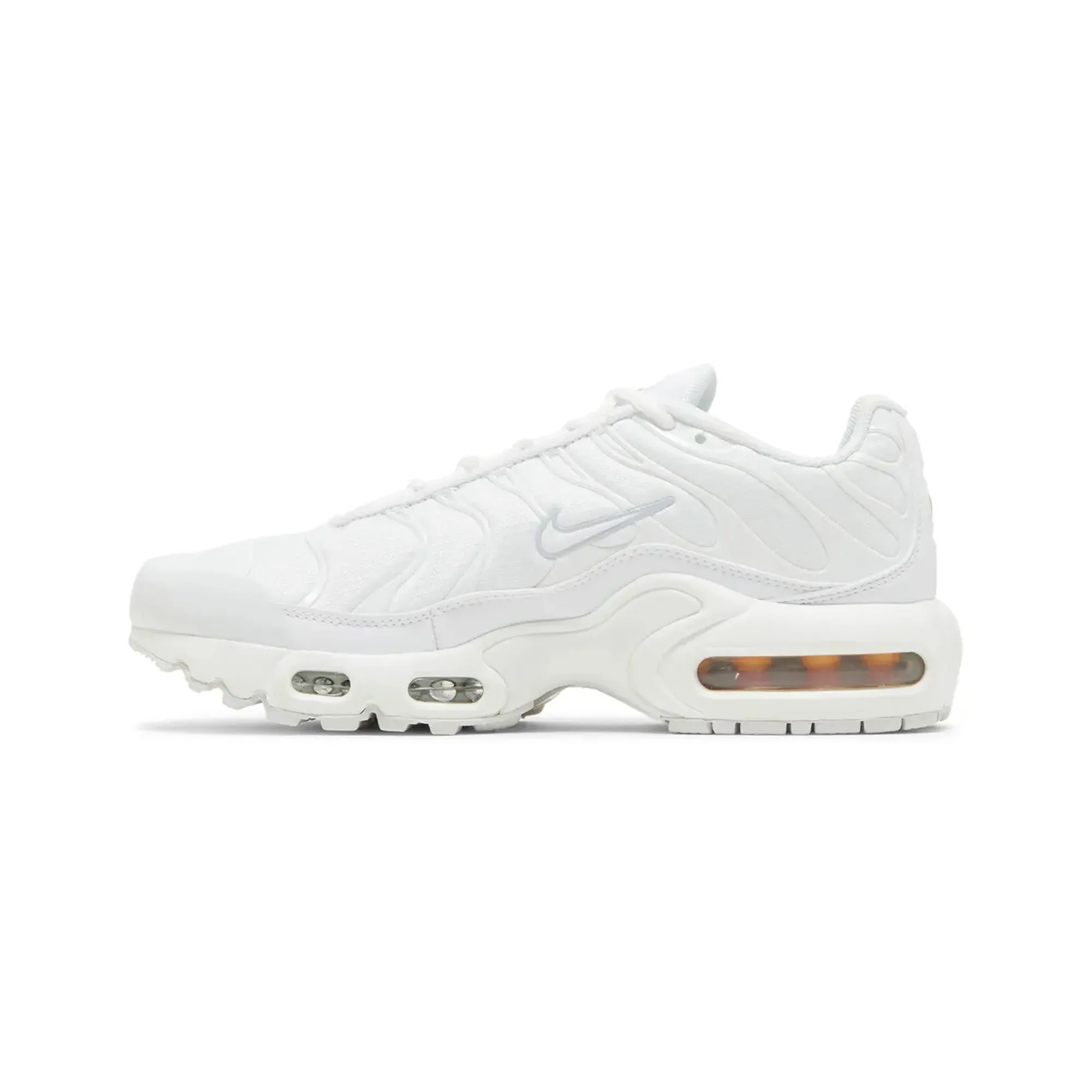 Responsive Footbed Sustainable Design Nike Air Max Plus TN 'White Metallic Silver' GS (2014)