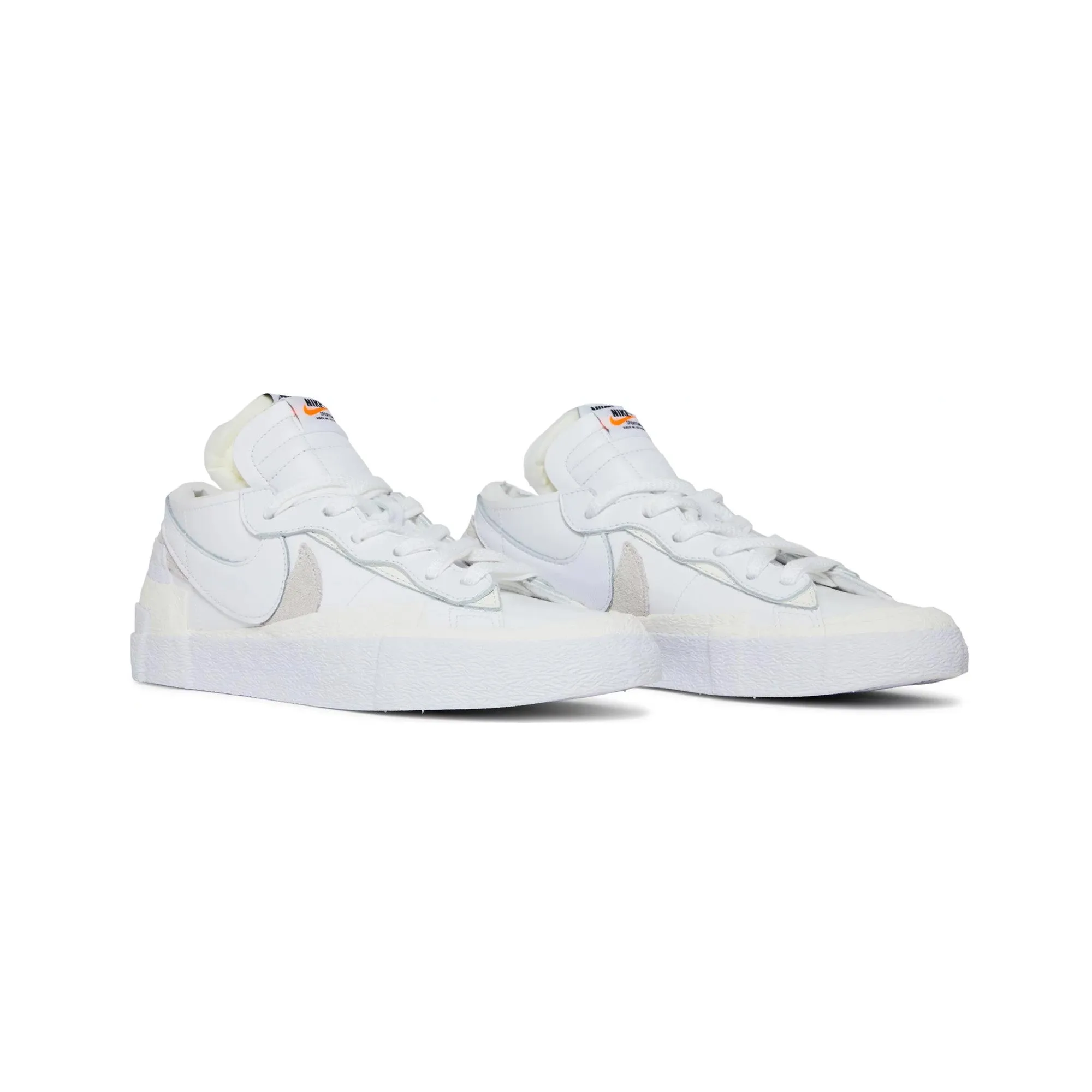 TPU Reinforcement Unbeatable cushioning Nike Blazer Low x Sacai 'White Patent Leather' (2022)