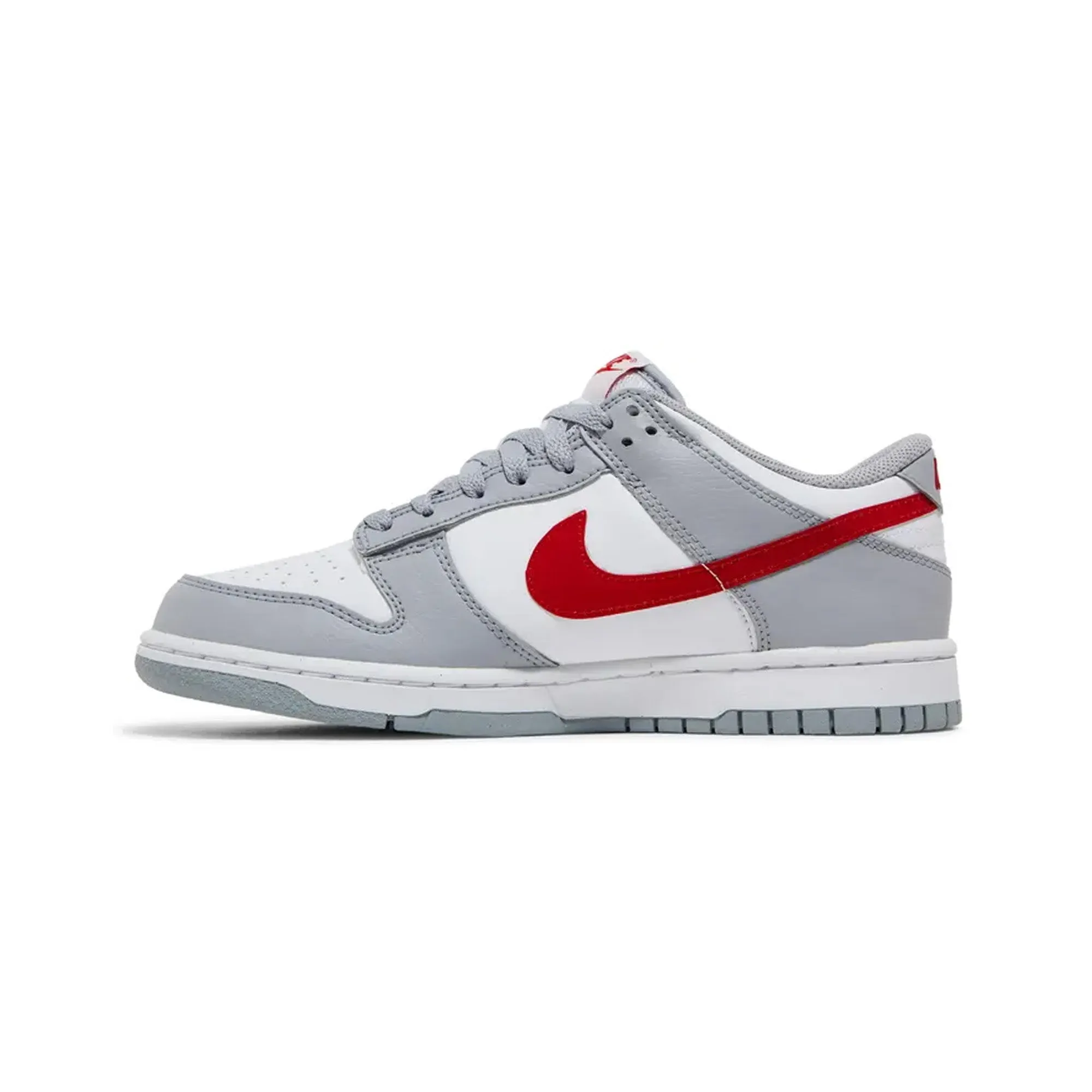 Comfortable Timeless Chic Nike Dunk Low 'White Grey Red' GS (2022)