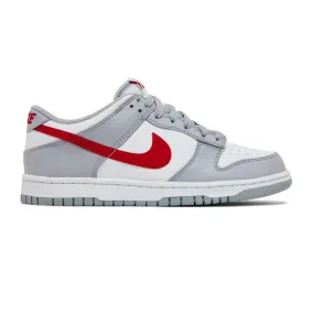Nike Dunk Low 'White Grey Red' GS (2022) Impact Dispersing Structure Lateral Support