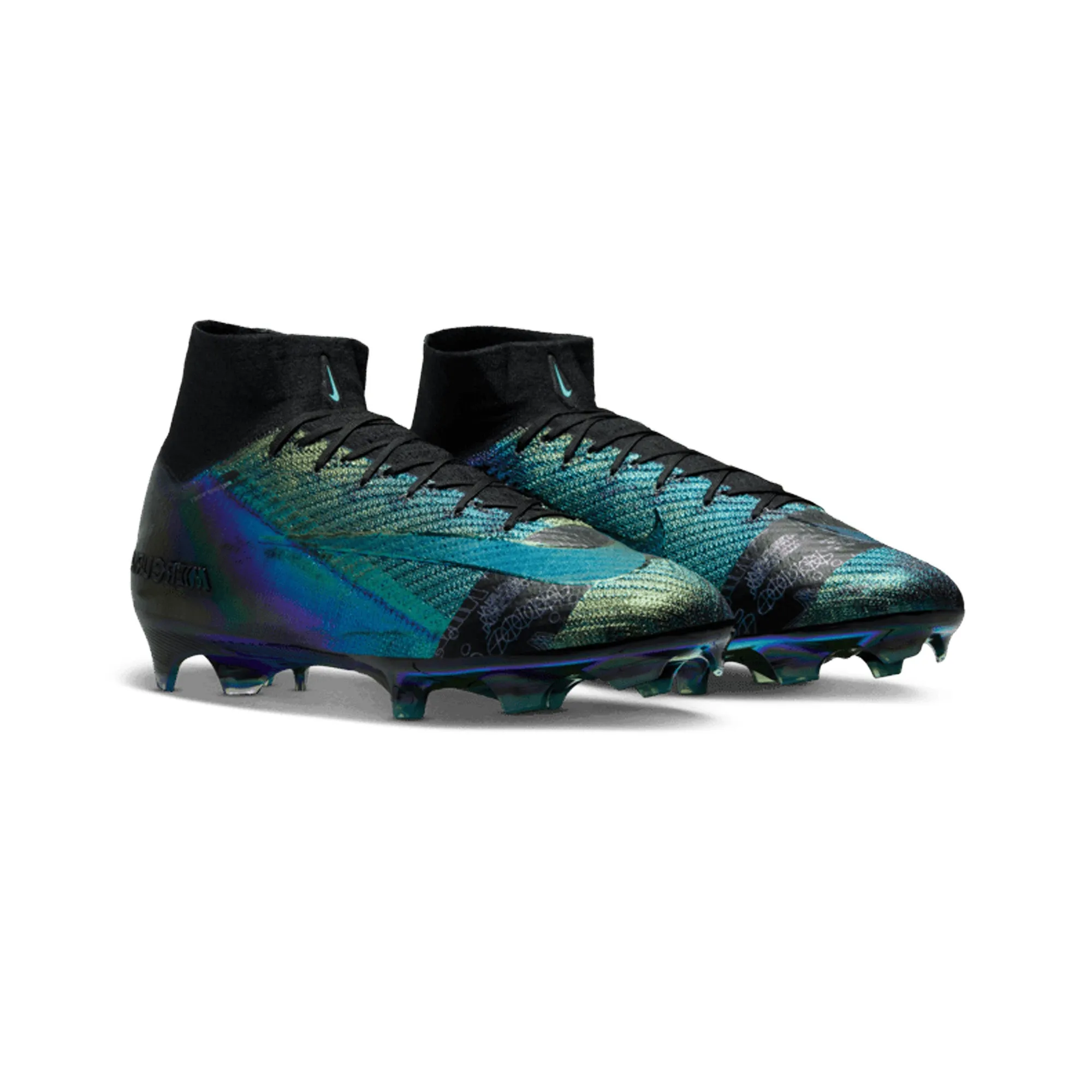 Flexible Midsole Design Boosted sole Nike Mercurial Superfly 10 Elite FG 'Iridescent'