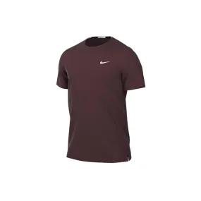 Arch Technology Zero Noise Nike Miler Dri-FIT UV Short-Sleeve Running Top 'Burgundy Crush'