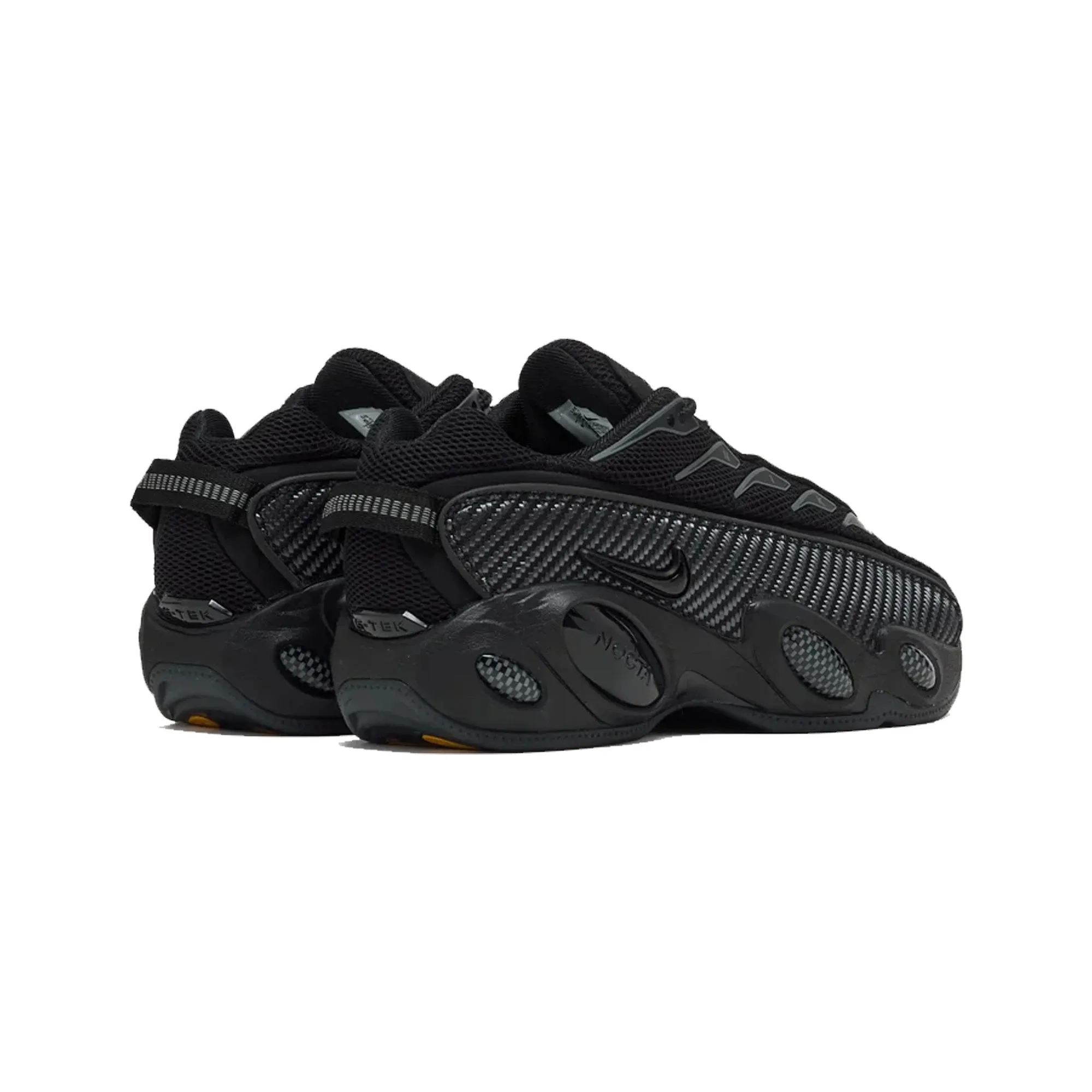 Nike NOCTA Glide Drake 'Black Iron Grey' (2025) Cushioned Heel Cradle Aerodynamic Structure