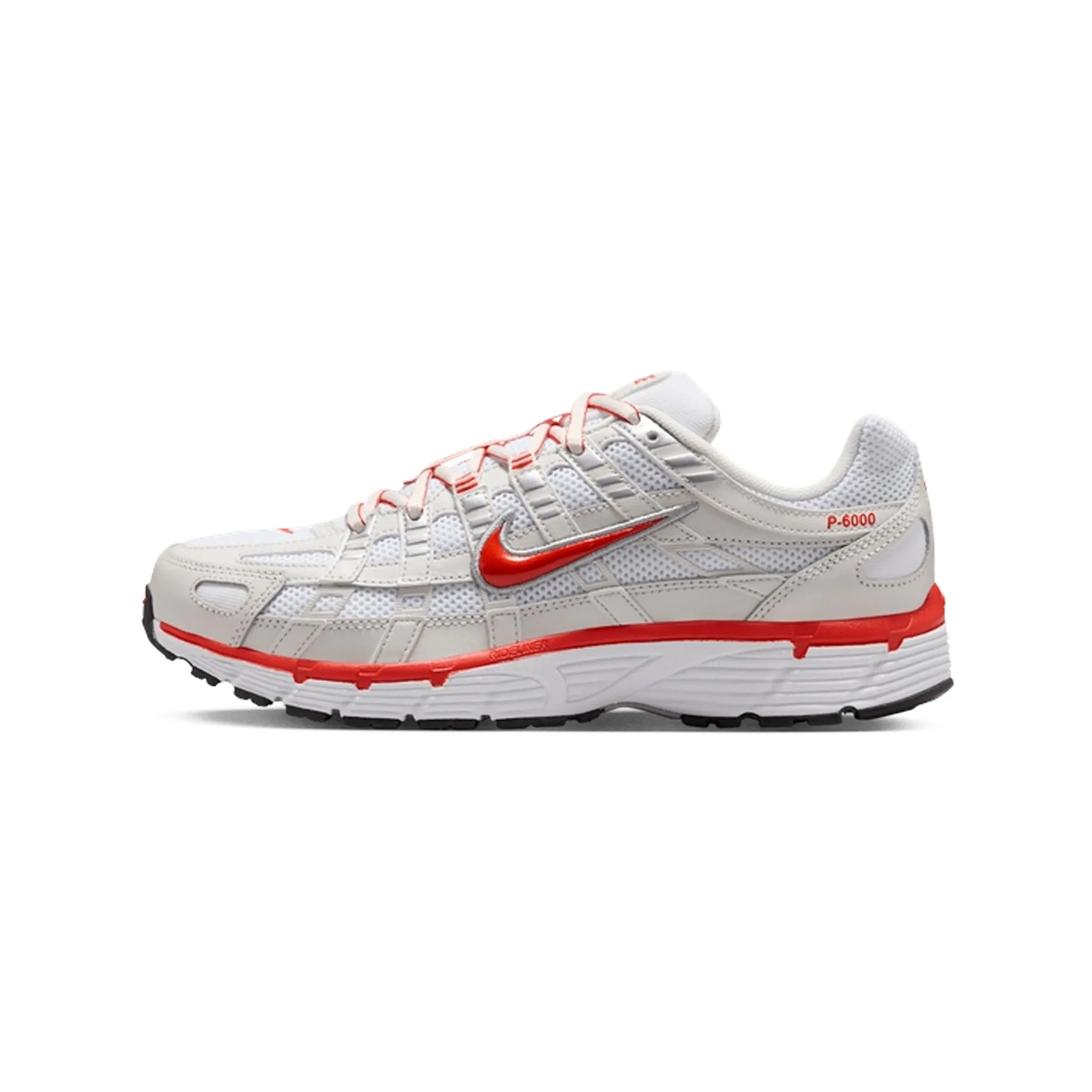 Nike P-6000 'White Platinum Tint Black Picante Red' Women's (2025) Torque Control Shank