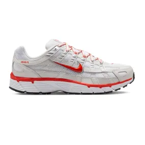 Nike P-6000 'White Platinum Tint Black Picante Red' Women's (2025) Durable Outsole Design Sneaker Fashion