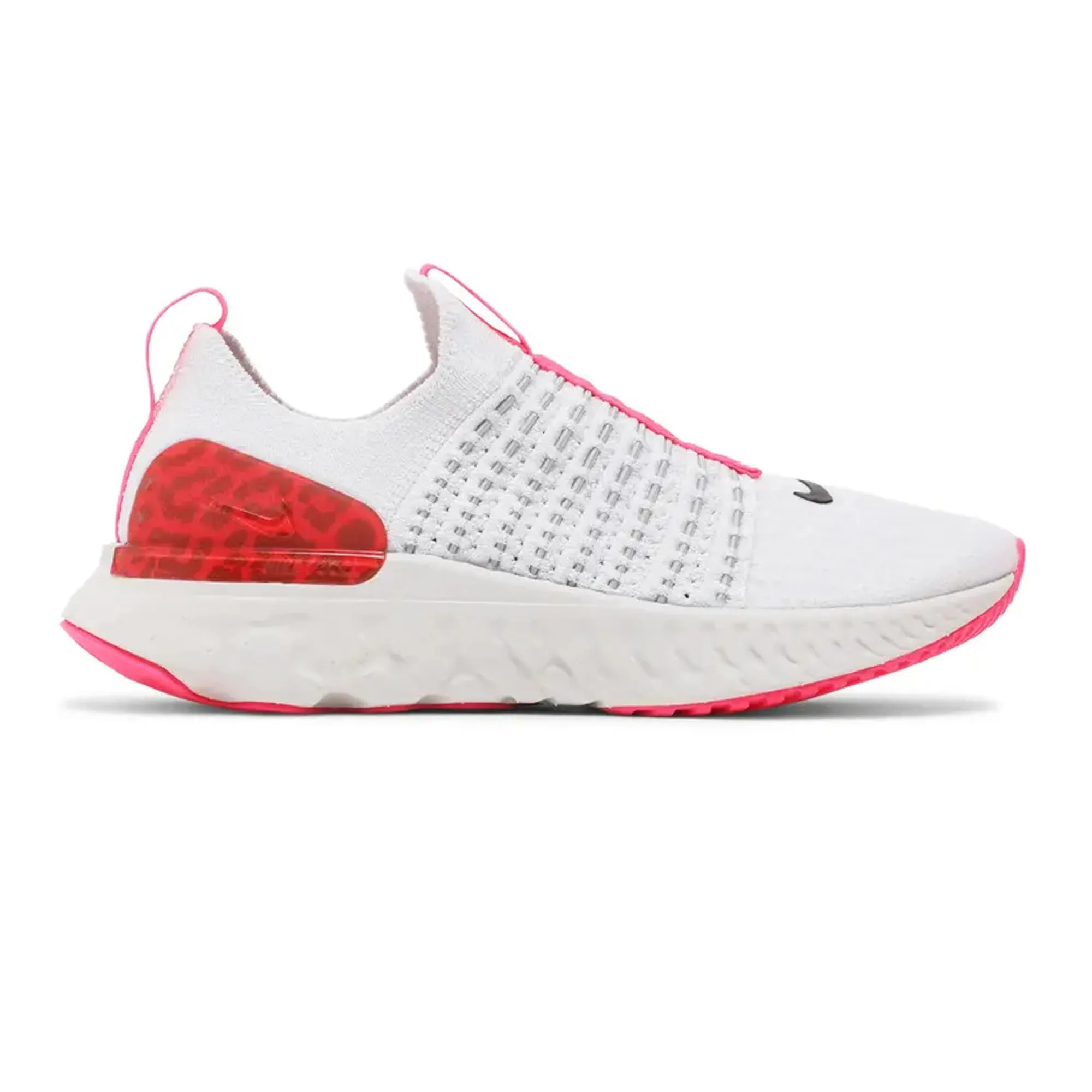 Nike React Phantom Run Flyknit 2 'Platinum Tint Hyper Pink' W (2021) Minimalist Stitching