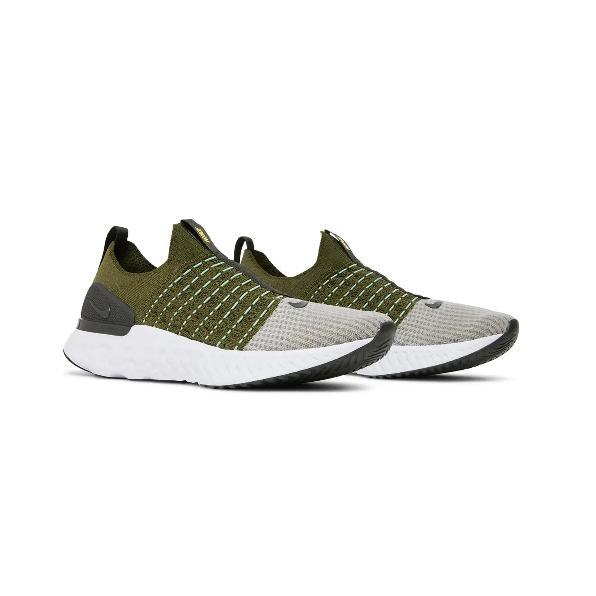 Nike React Phantom Run Flyknit 2 'Rough Green Sequoia' (2022) Wide toe box
