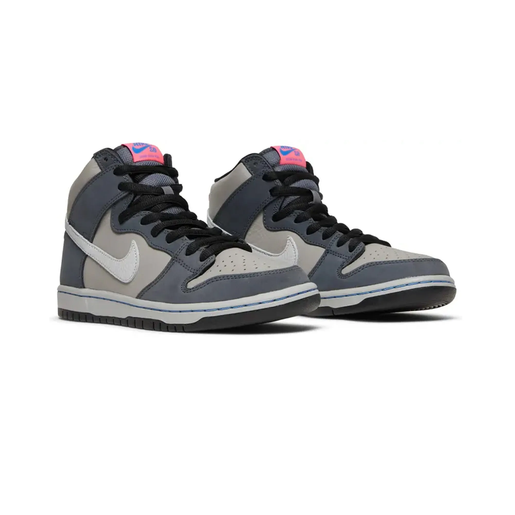 Nike SB Dunk High 'Medium Grey / Flint Grey' (2022) Adaptive Upper Subtle Detail