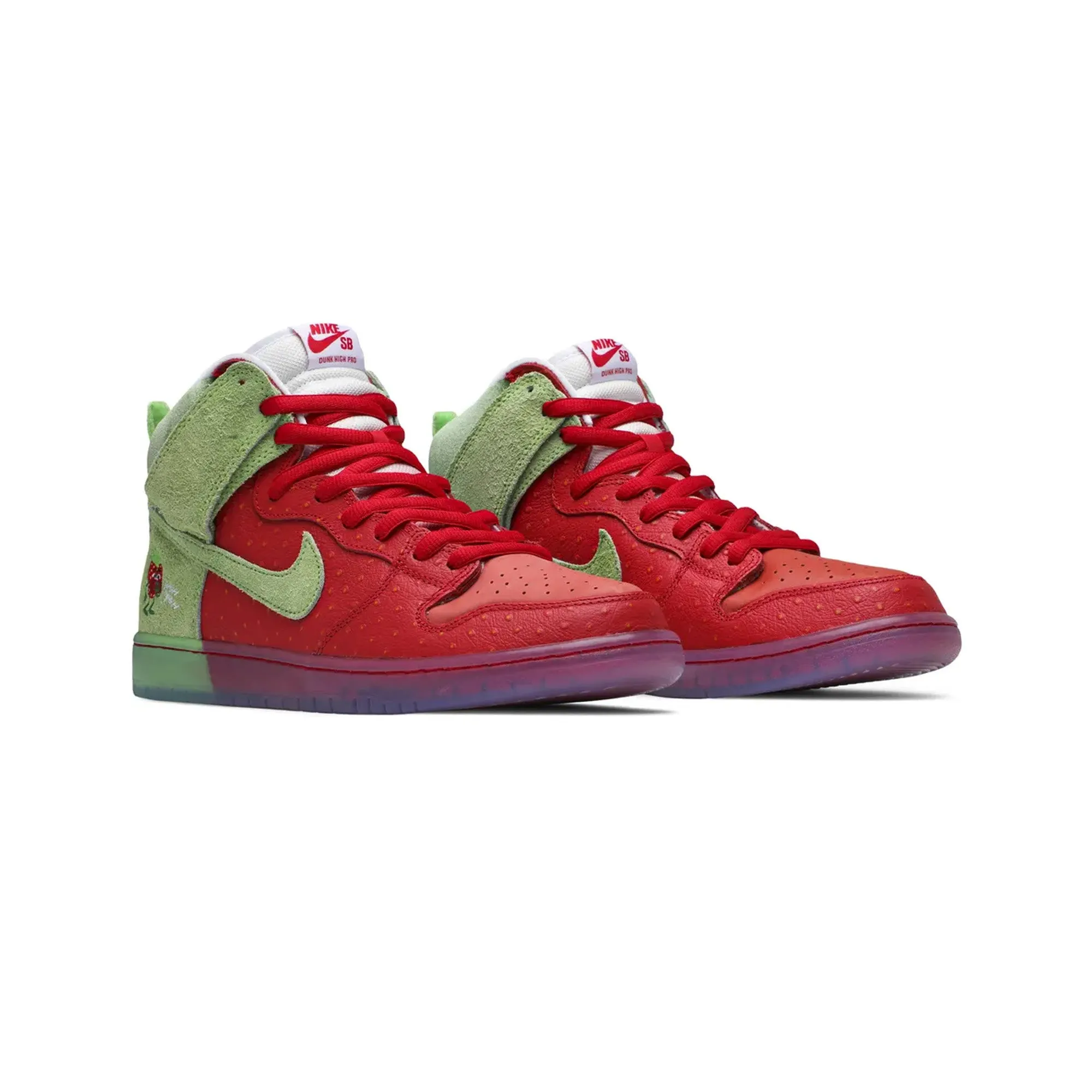 Non Slip Heel Adaptive Impact Zones Nike SB Dunk High 'Strawberry Cough' (2021)