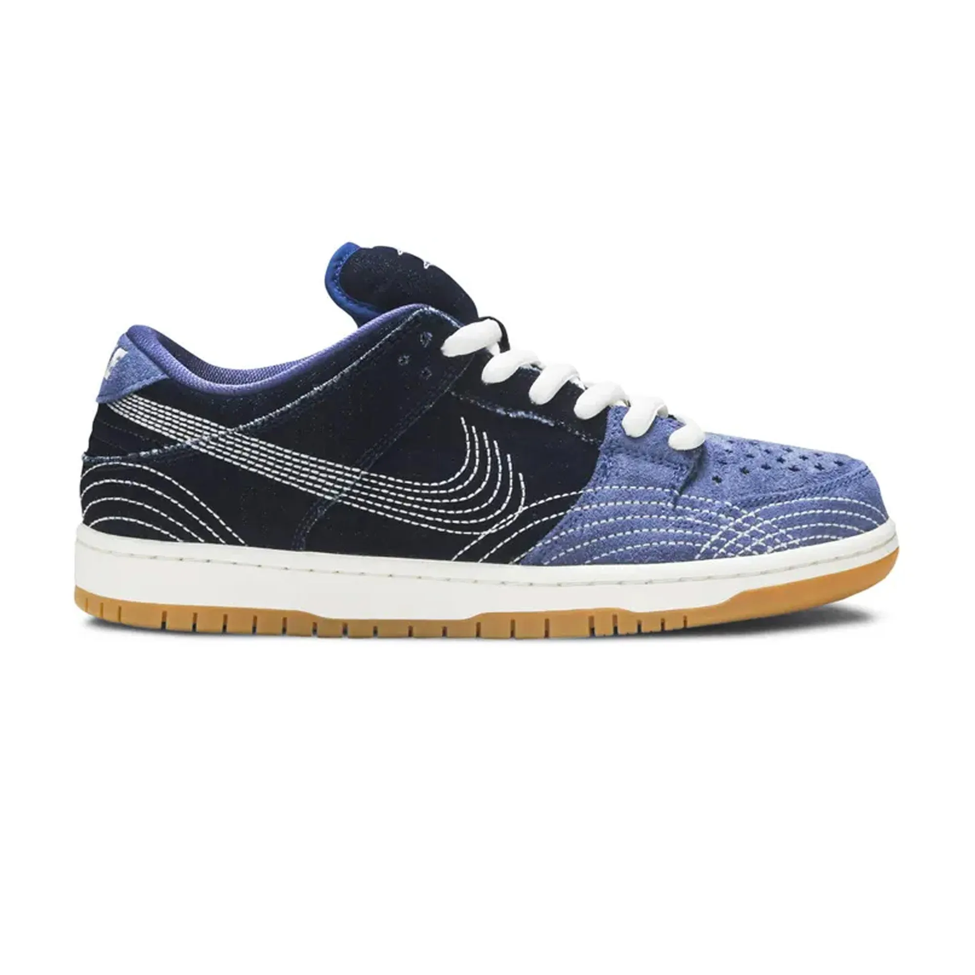 HighTop Sturdy breathability Nike SB Dunk Low 'Denim Sashiko'
