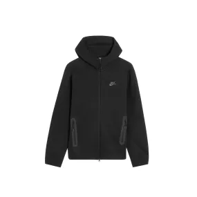 Flexible Torsion Structured Form Nike Sportswear Tech Fleece Windrunner Full Zip Hoodie 'Black'