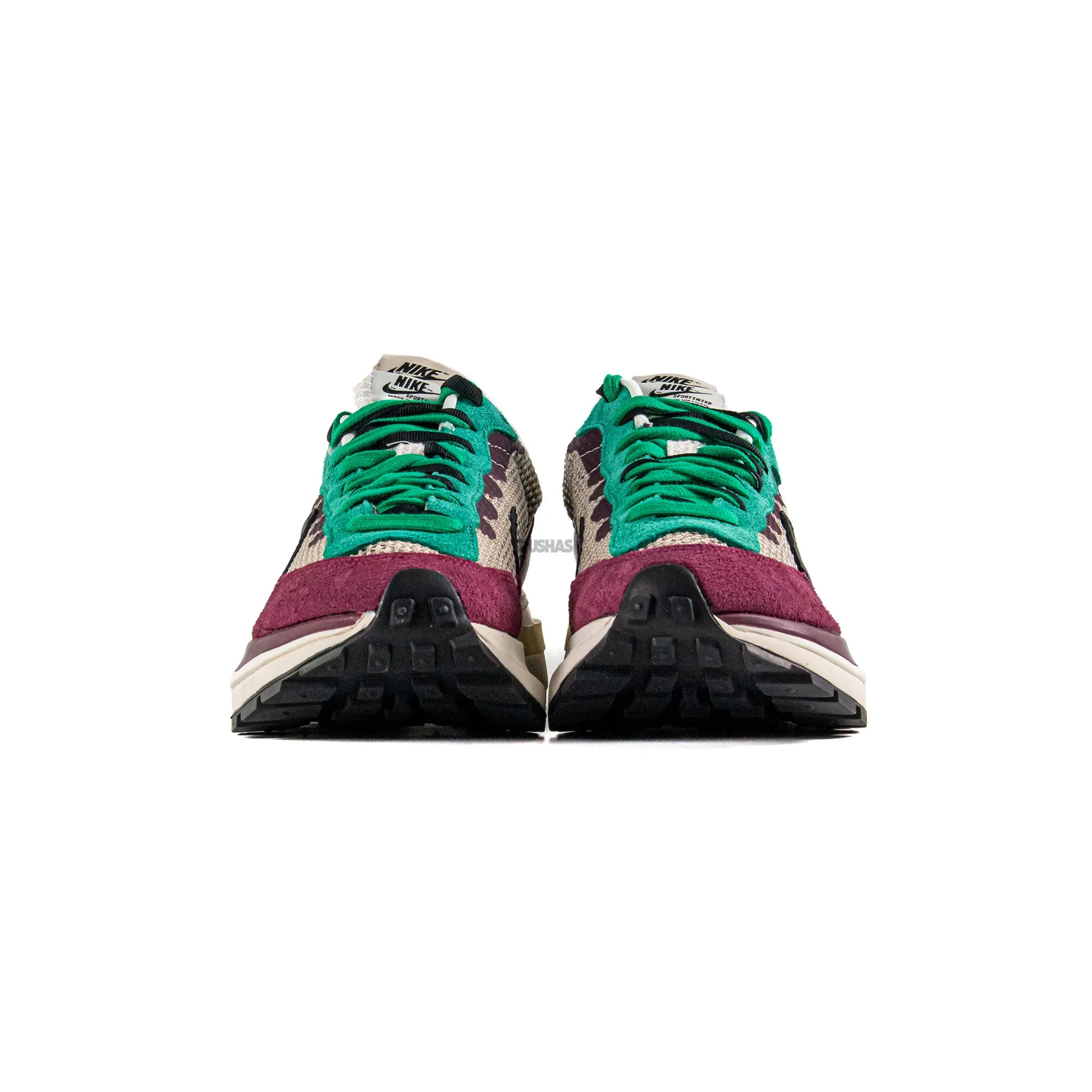 Nike Vaporwaffle x Sacai 'Villain Red Neptune Green' (2020) Ankle Ease