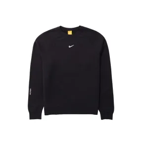 Nike x NOCTA Men's Fleece CS Crew 'Black' Aerodynamic Structure