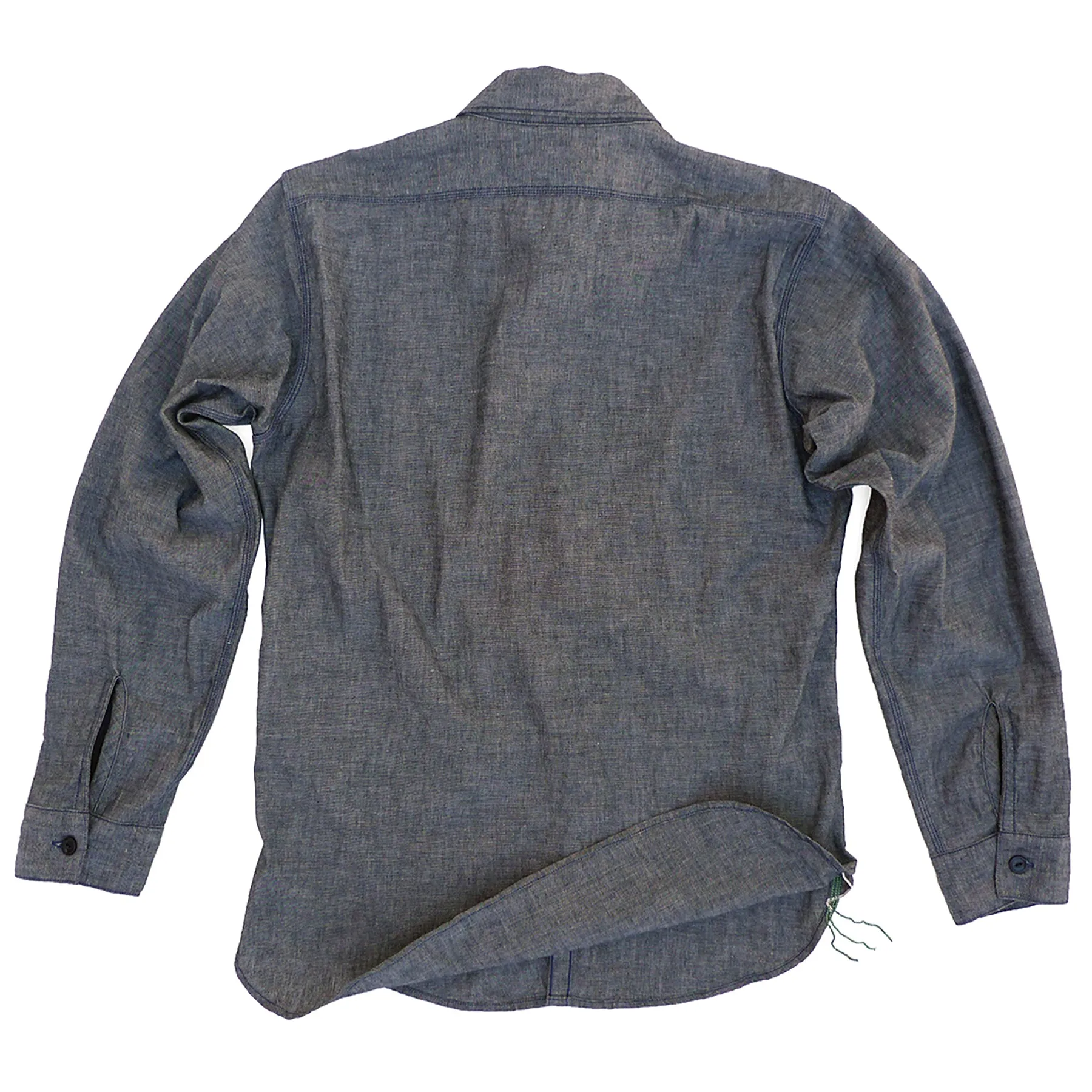 Autumn Look Reinforced Seams Nixon Shirt - Black Chambray - Warehouse