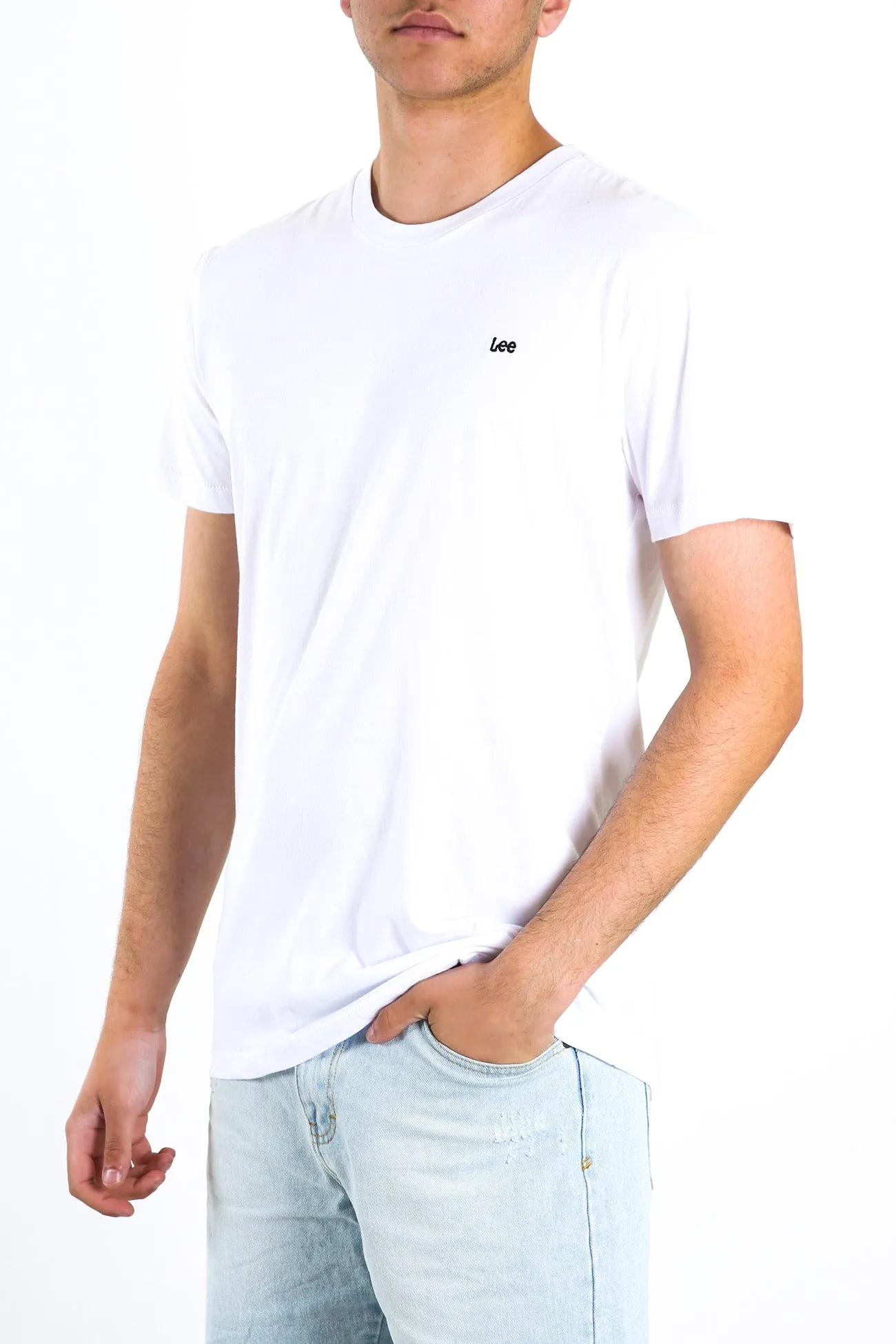 Reinforced Hems No Brainer Lee Tee White