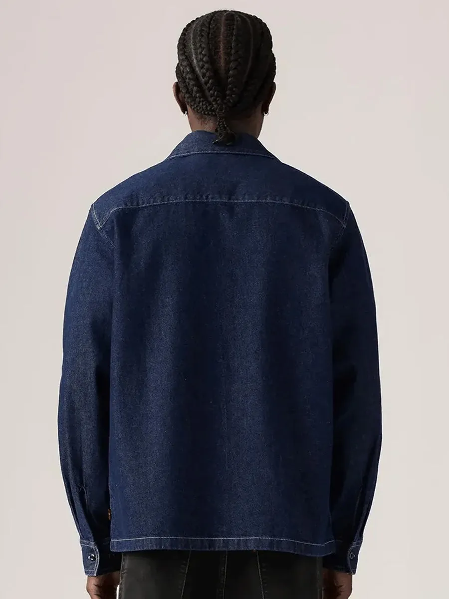 Comfortable Collar Quick Release Buttons LEVIS LONG SLEEVE WORKER - WW RINSE, WORK, REPEAT