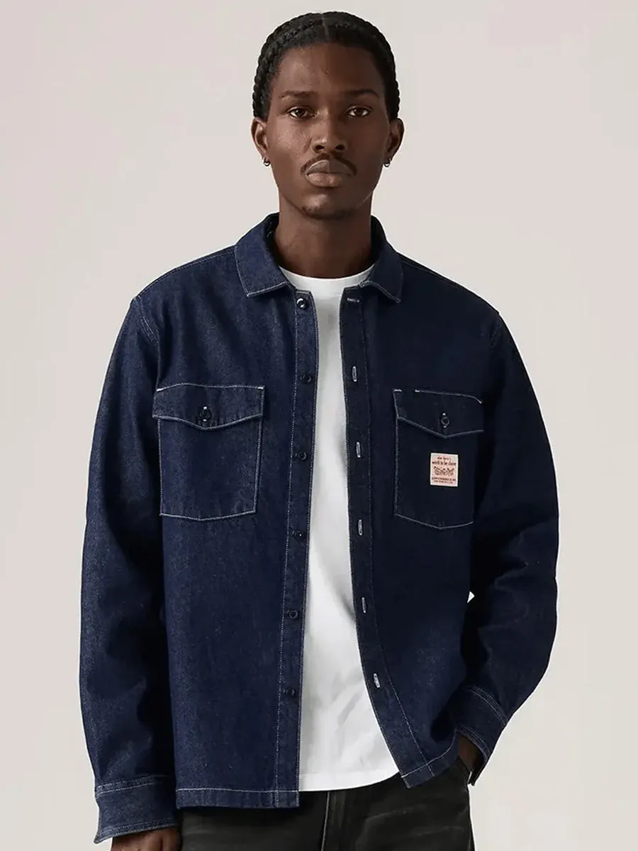OdorResistantFinish Roll Up Sleeve Design LEVIS LONG SLEEVE WORKER - WW RINSE, WORK, REPEAT