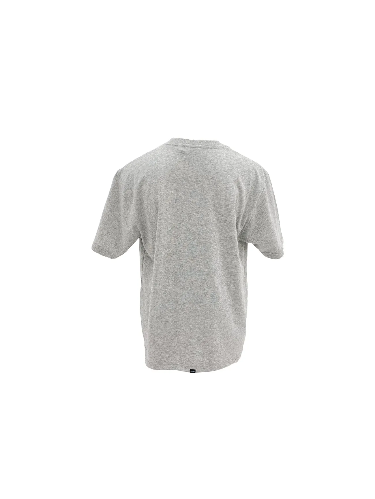 Pennant Embro Oversize Fit Tee Snow Marle Flexible Knit LowMaintenanceMaterial