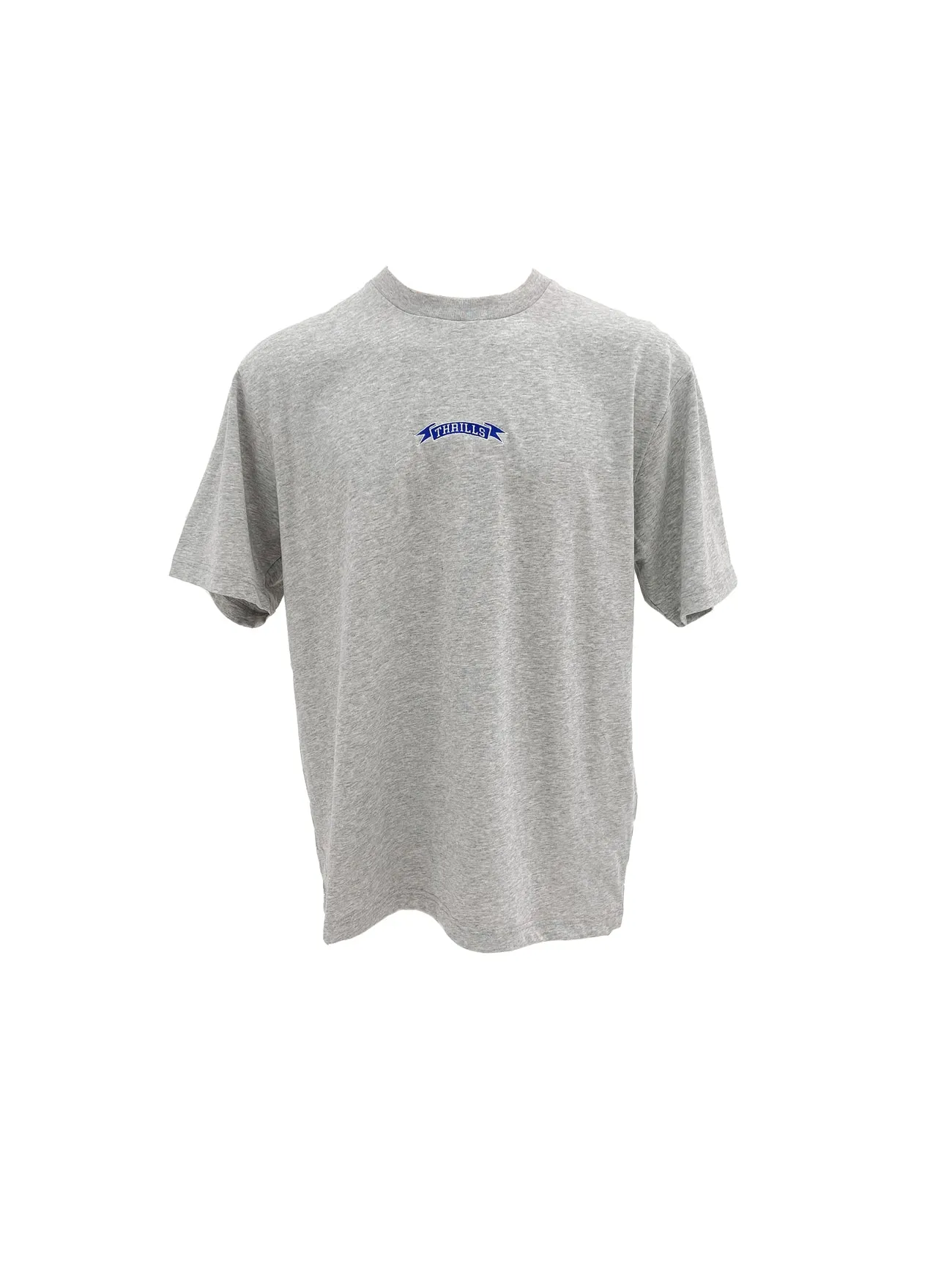 Pennant Embro Oversize Fit Tee Snow Marle Reflective Logo Detail