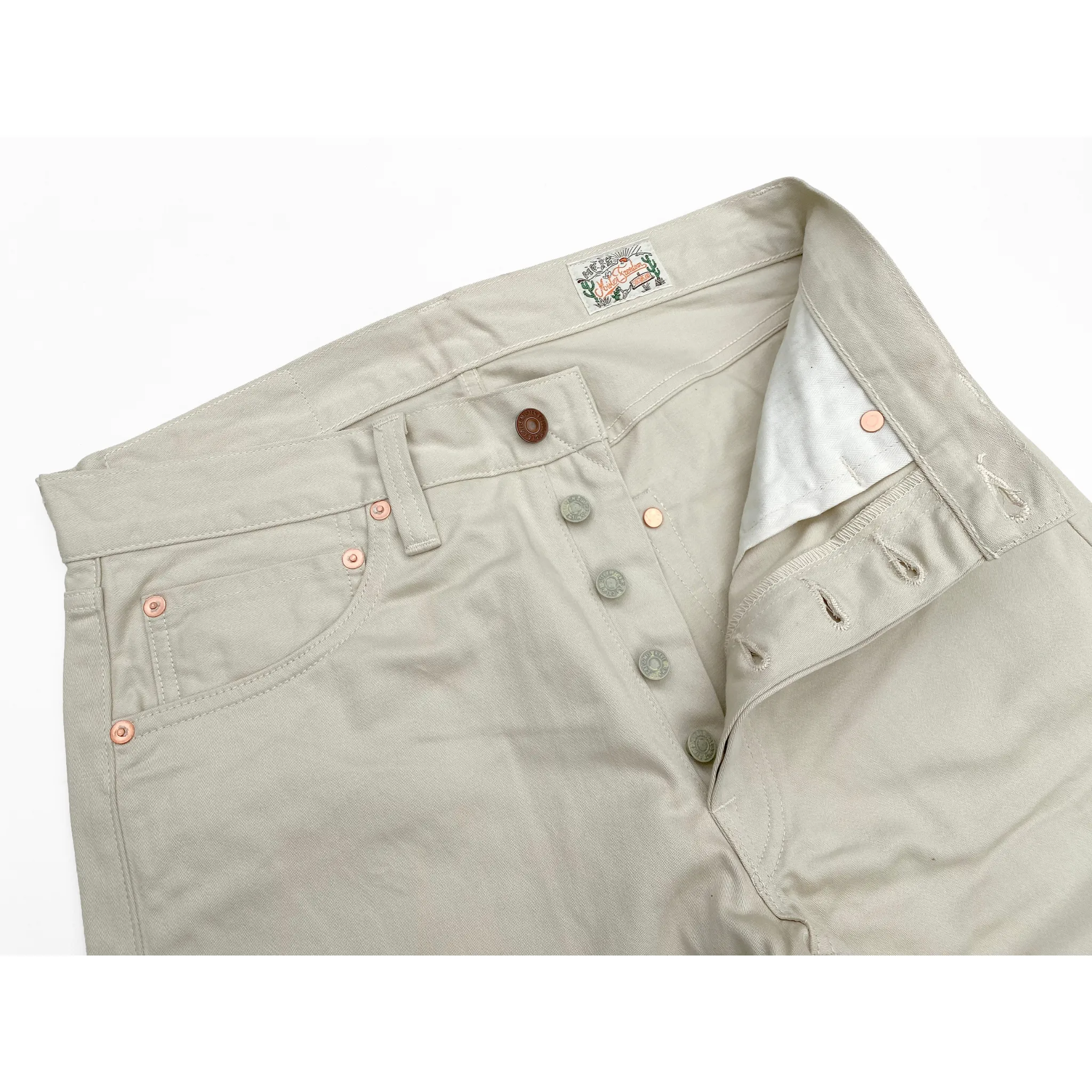 Californian Lot.64 - Wheat Sateen (Straight leg) Ultra Soft Blend Snug Fit