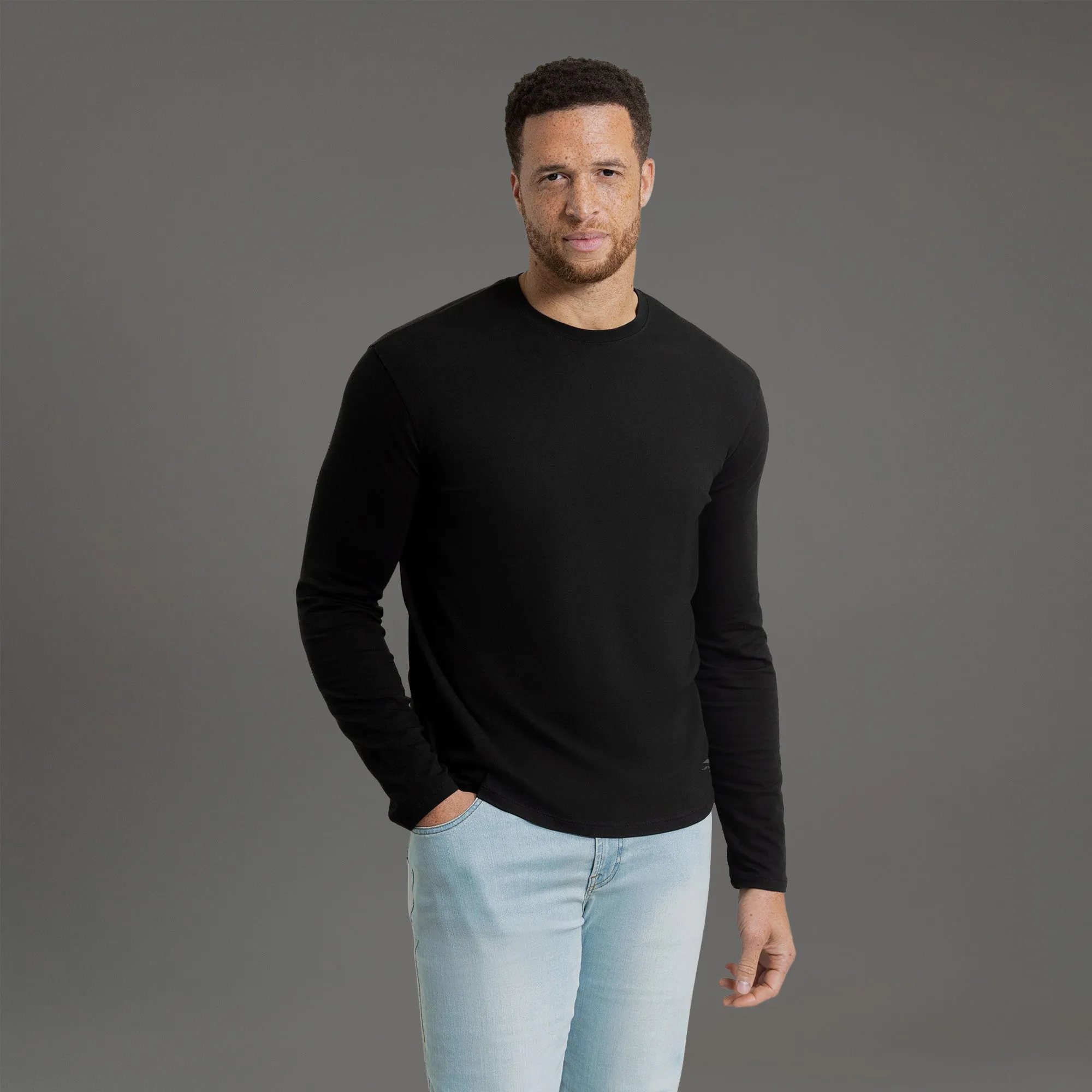 Cloud Long Sleeve T-Shirt Double Layered Hem Reinforcement Durable Reinforced Elbows
