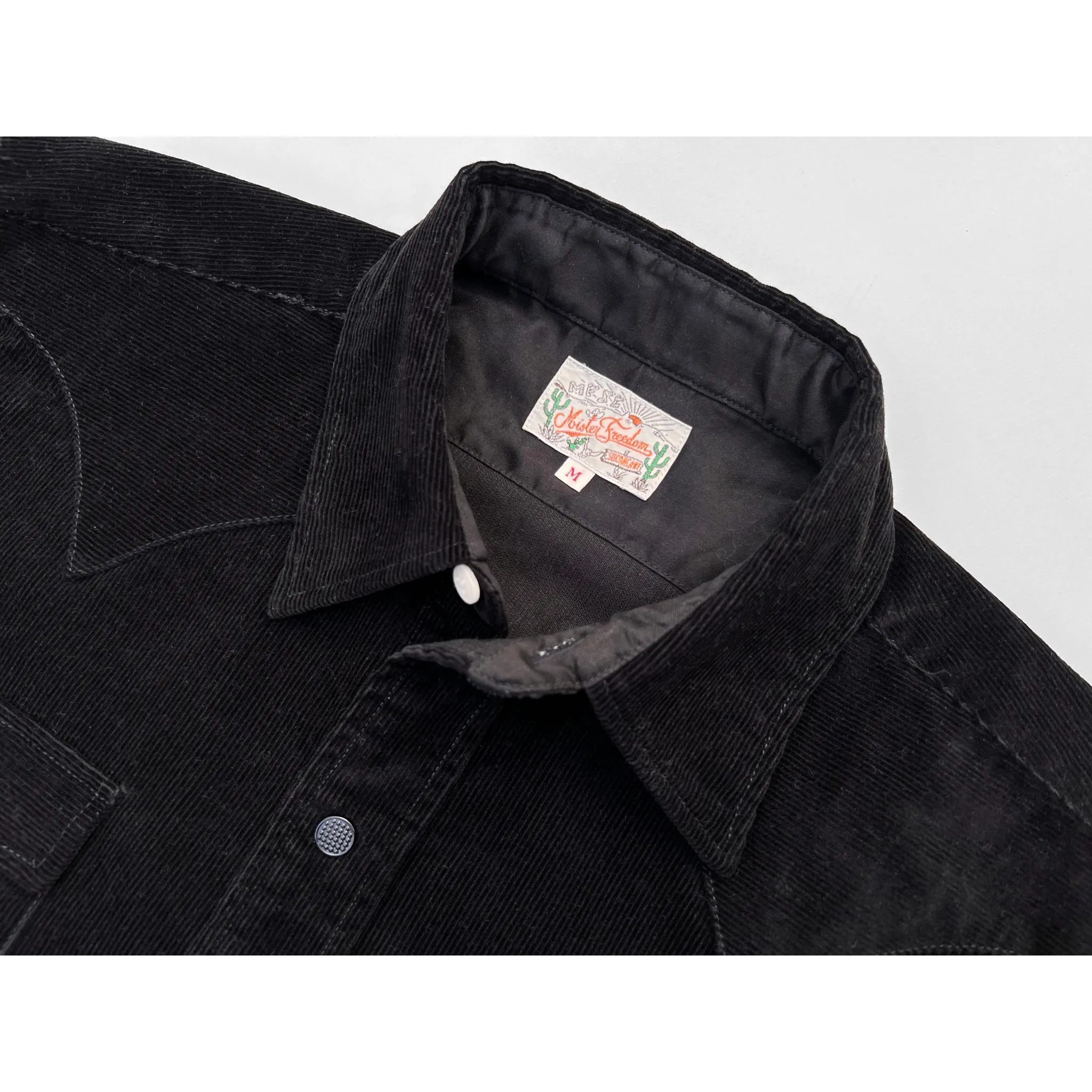 Dude Rancher Corduroy - Black Pocket Detail Durable Stitching