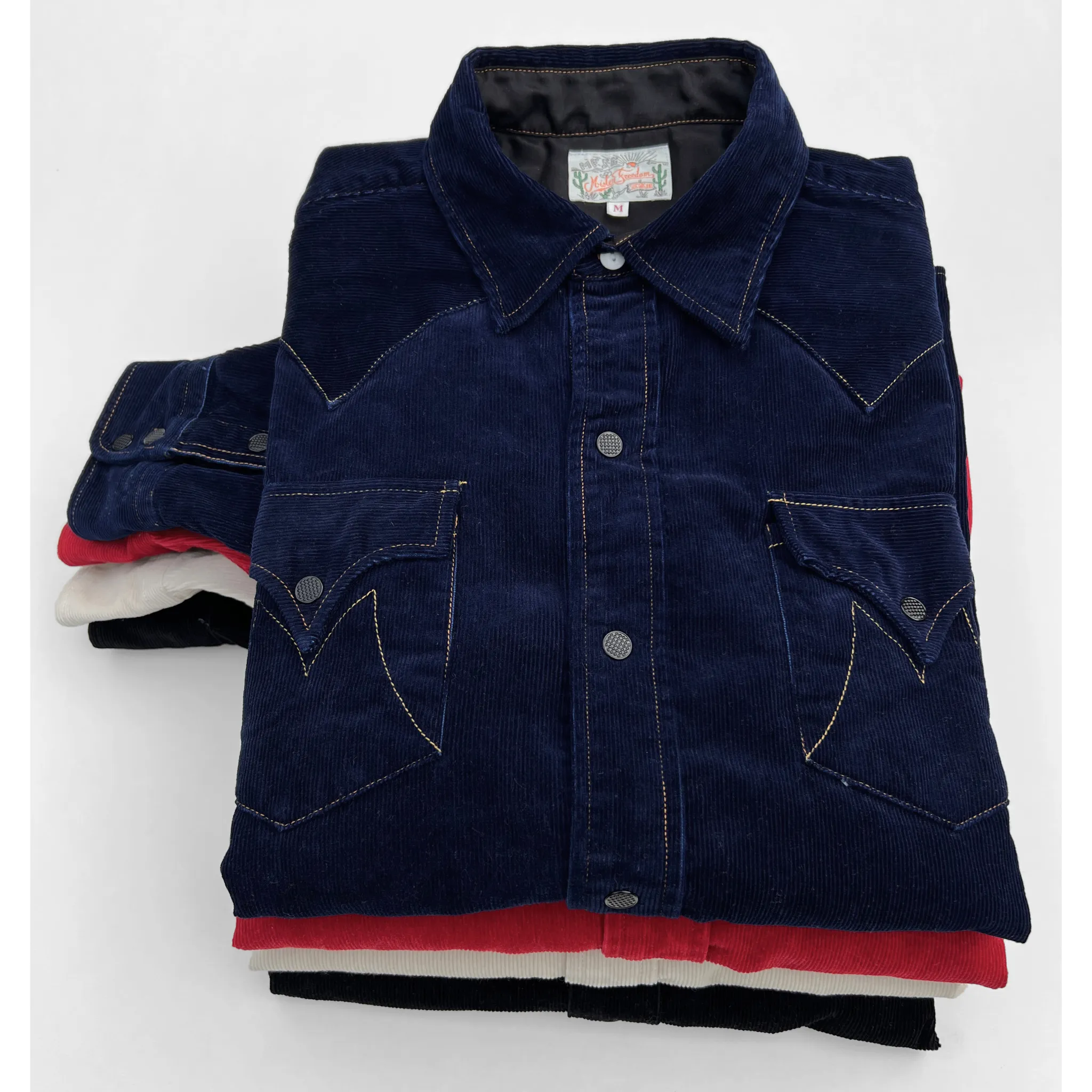 Dude Rancher Corduroy - Black Lightweight Weave