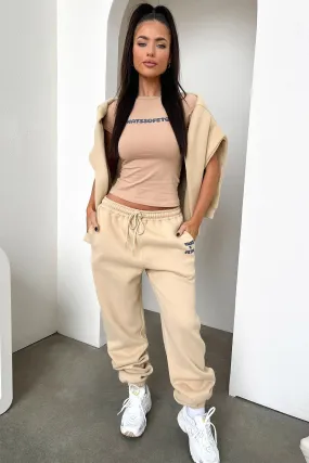 Series 3 Sweatpants - Beige Belt loops