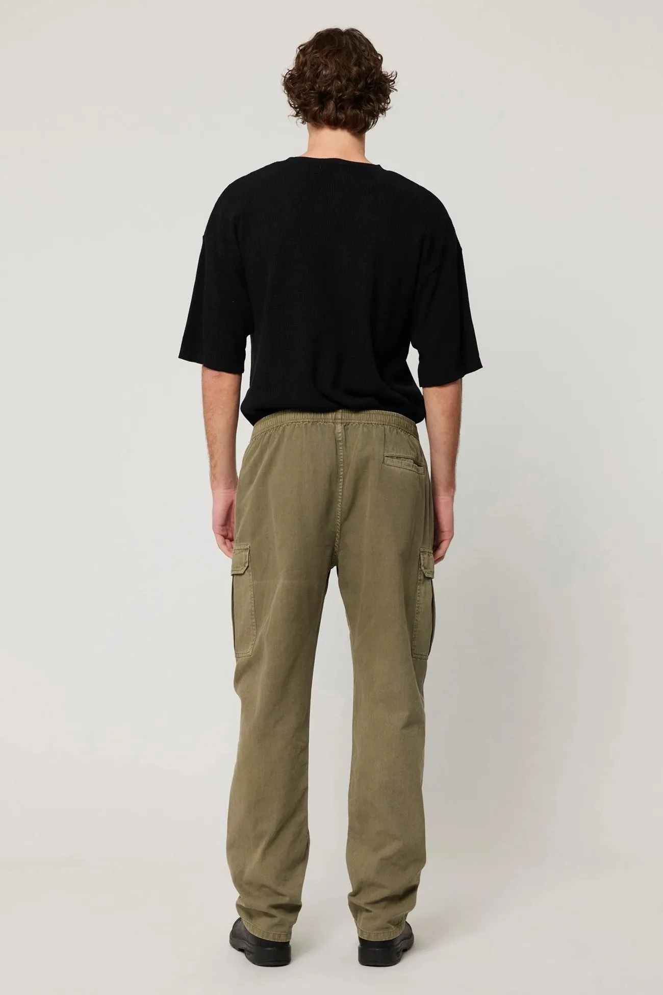 EcoFriendlyDye Neutral Style Tradie Cargo Pant Faded Army