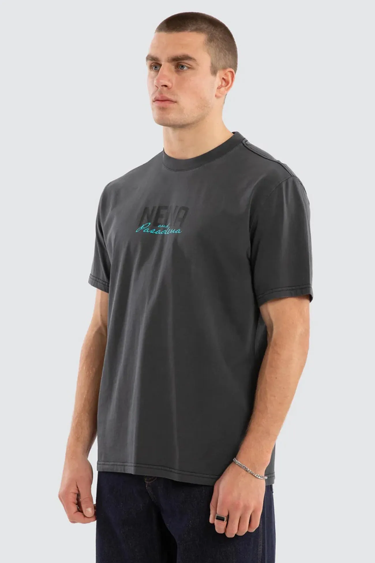 RibbedTrim Countdown Classic Tee Pigment Black