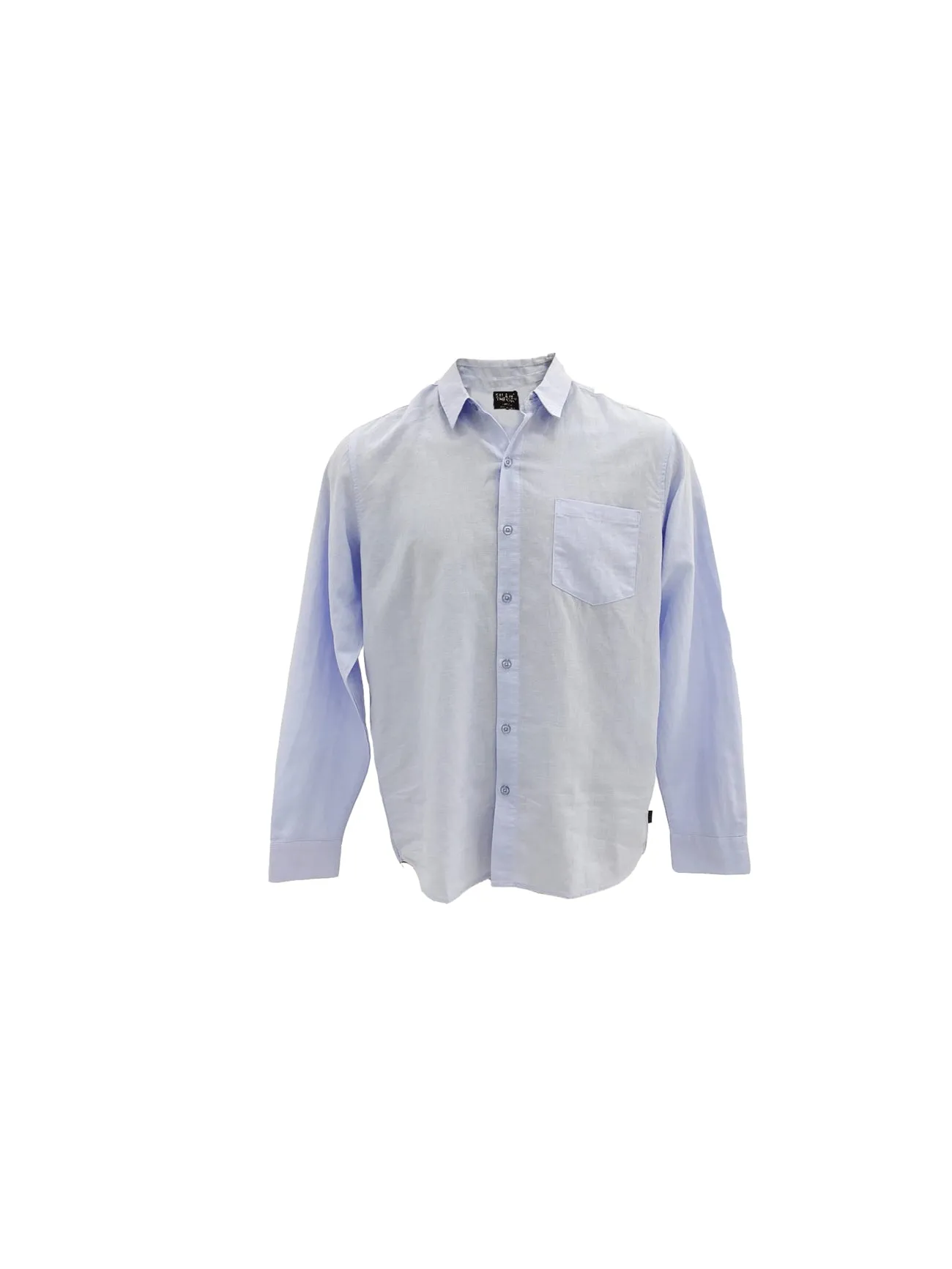 Linen Long Sleeve Shirt II Blue Reflective Trim FrictionResistant Edges