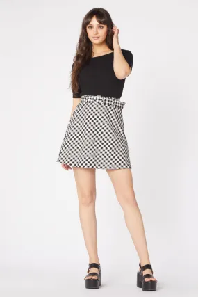 Durable Waistband Claire Gingham Skirt