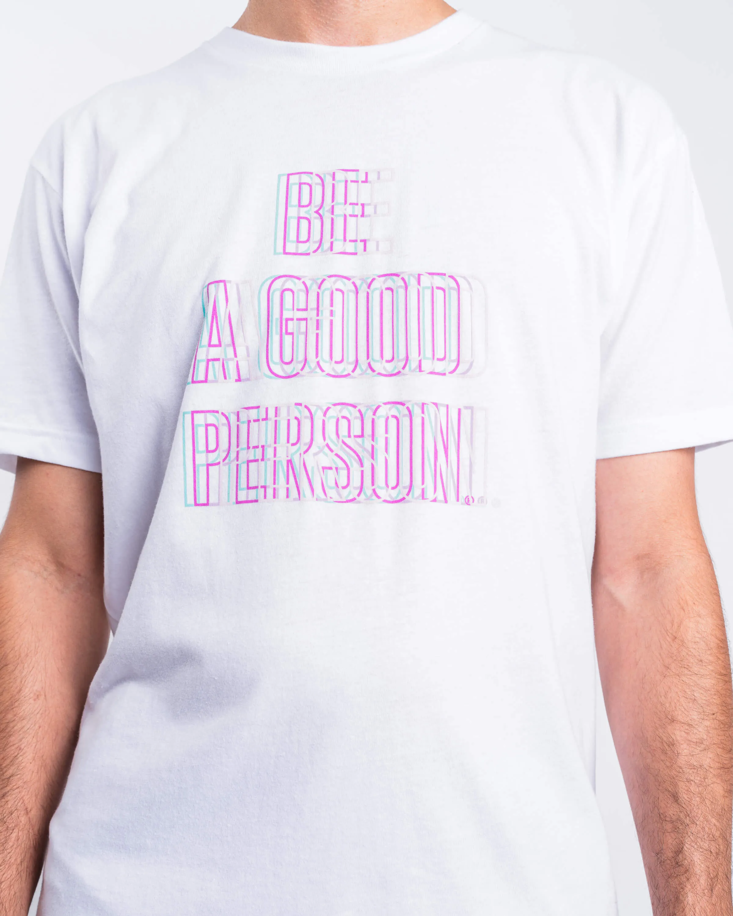 Water Repellent Coating Trippy T-Shirt - Pastel