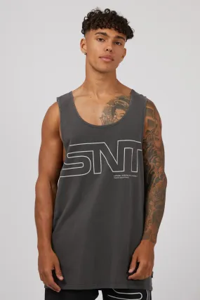 Adaptive Fit Technology Earthy Tone Colorways Link Singlet Washed Black