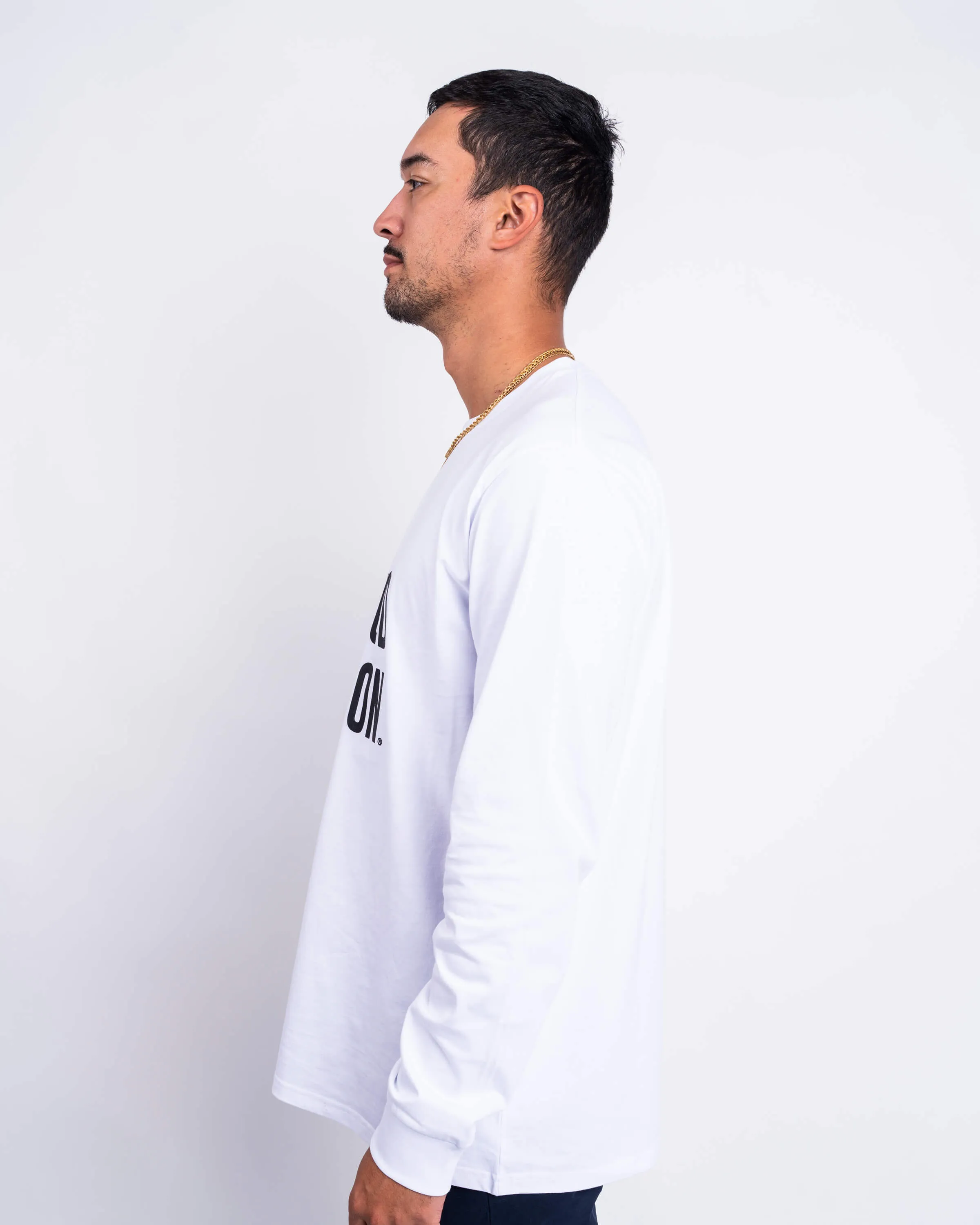 Signature Long Sleeve - White Warm Hoodie
