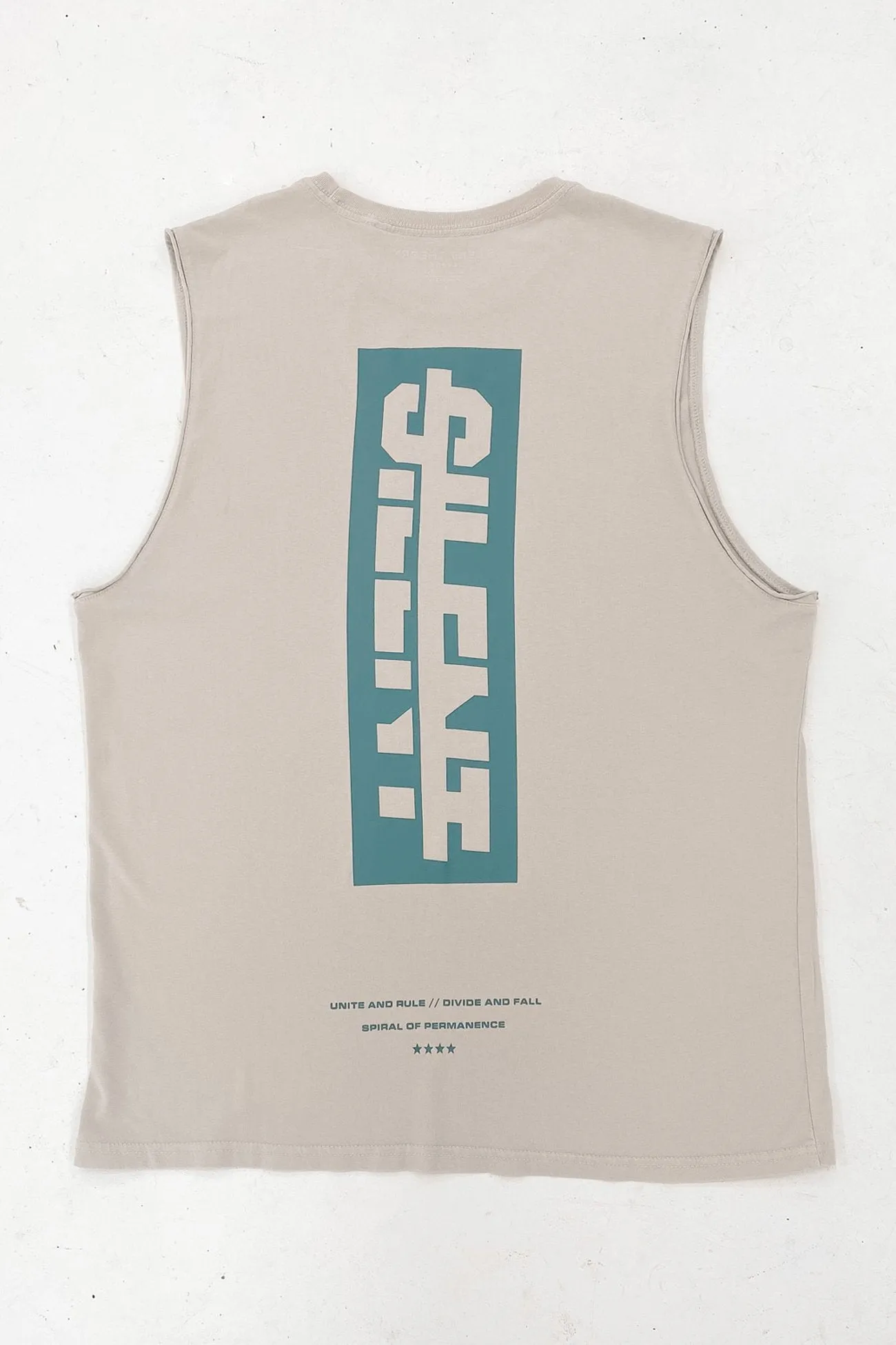 Straight Edge Muscle Grey ArticulatedElbowShaping Garment Washed