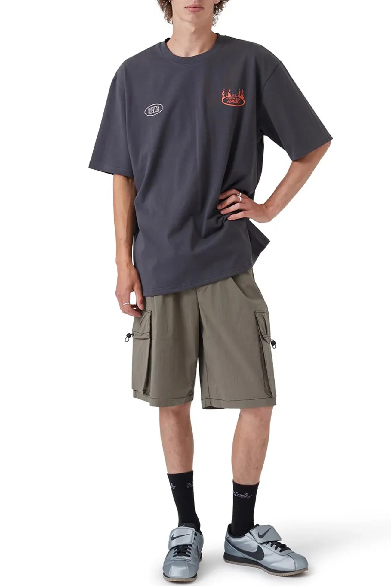 Airy Mesh Lining NWO Tee Washed Black