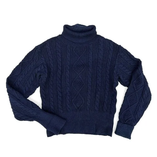 Mariner Sweater Roll-Neck - Indigo Comfortable apparel Temperature Regulating Fibers