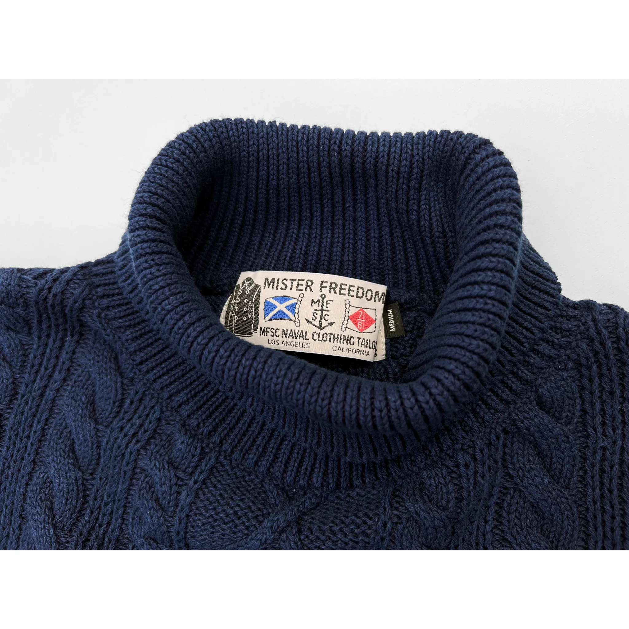 Mariner Sweater Roll-Neck - Indigo Timeless Style