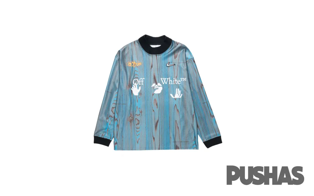 Off-White x Nike 001 Soccer Jersey 'Blue' (2022) Trendsetting Shoes Arch Support Design