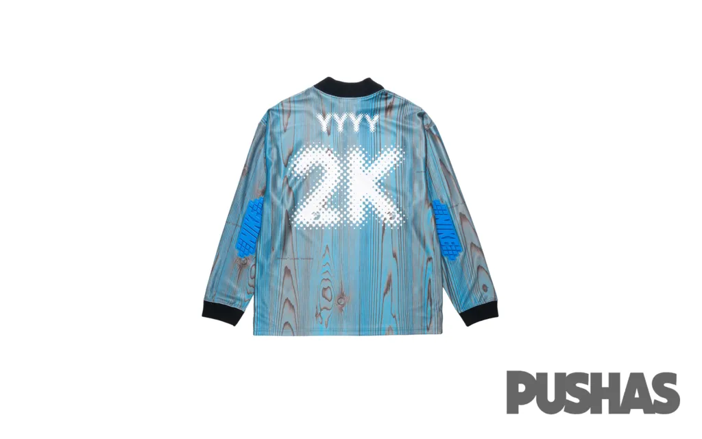 Low Profile Sole Off-White x Nike 001 Soccer Jersey 'Blue' (2022)
