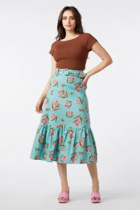 Dynamic Motion Stylish Appearance Flowering Gum Skirt